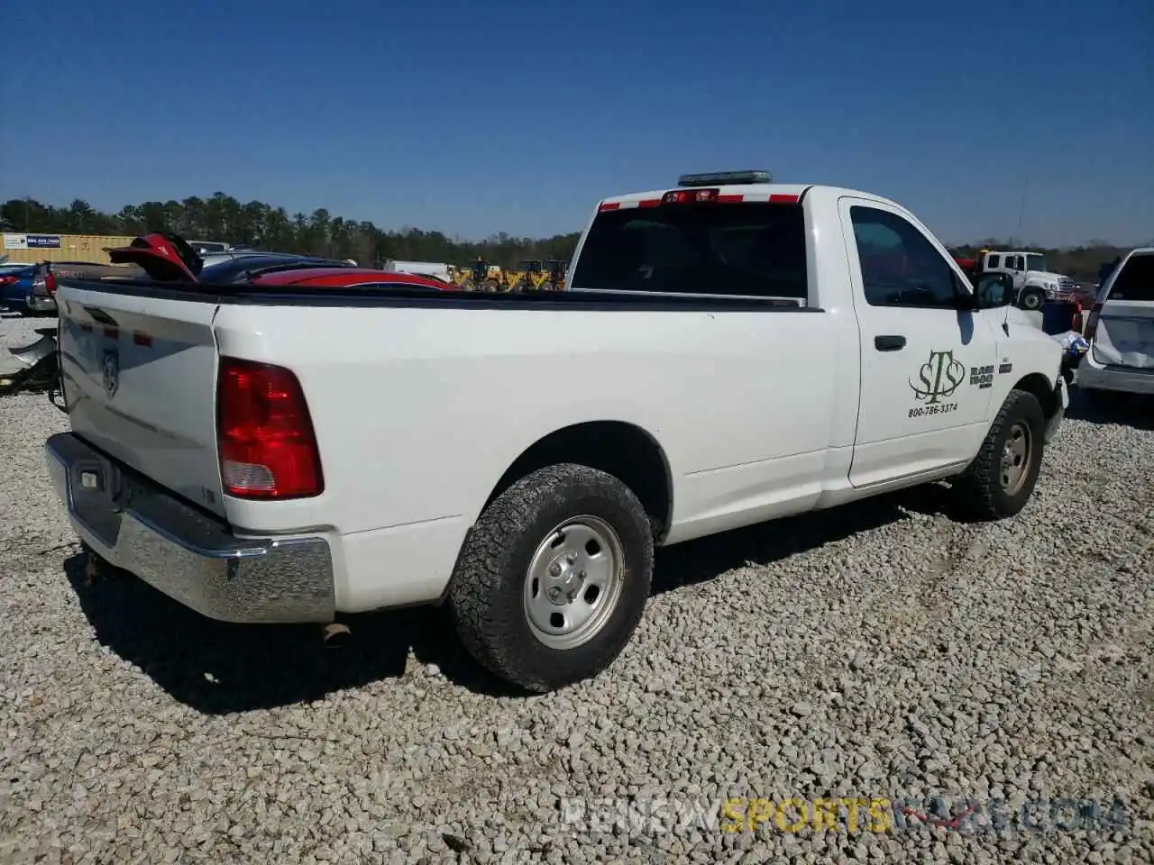 3 Photograph of a damaged car 3C6JR6DT4KG546940 RAM 1500 2019