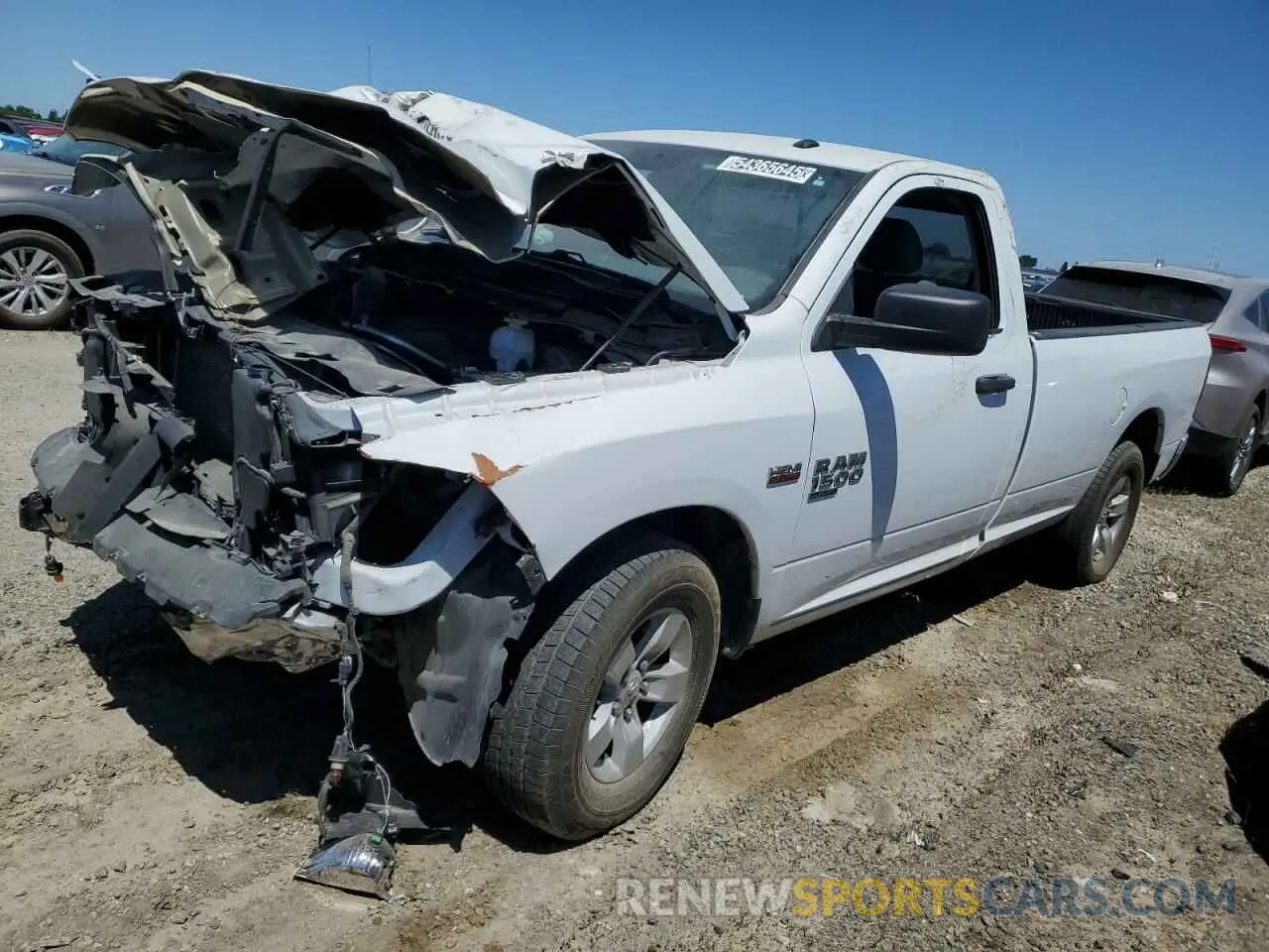 1 Photograph of a damaged car 3C6JR6DT7KG506903 RAM 1500 2019