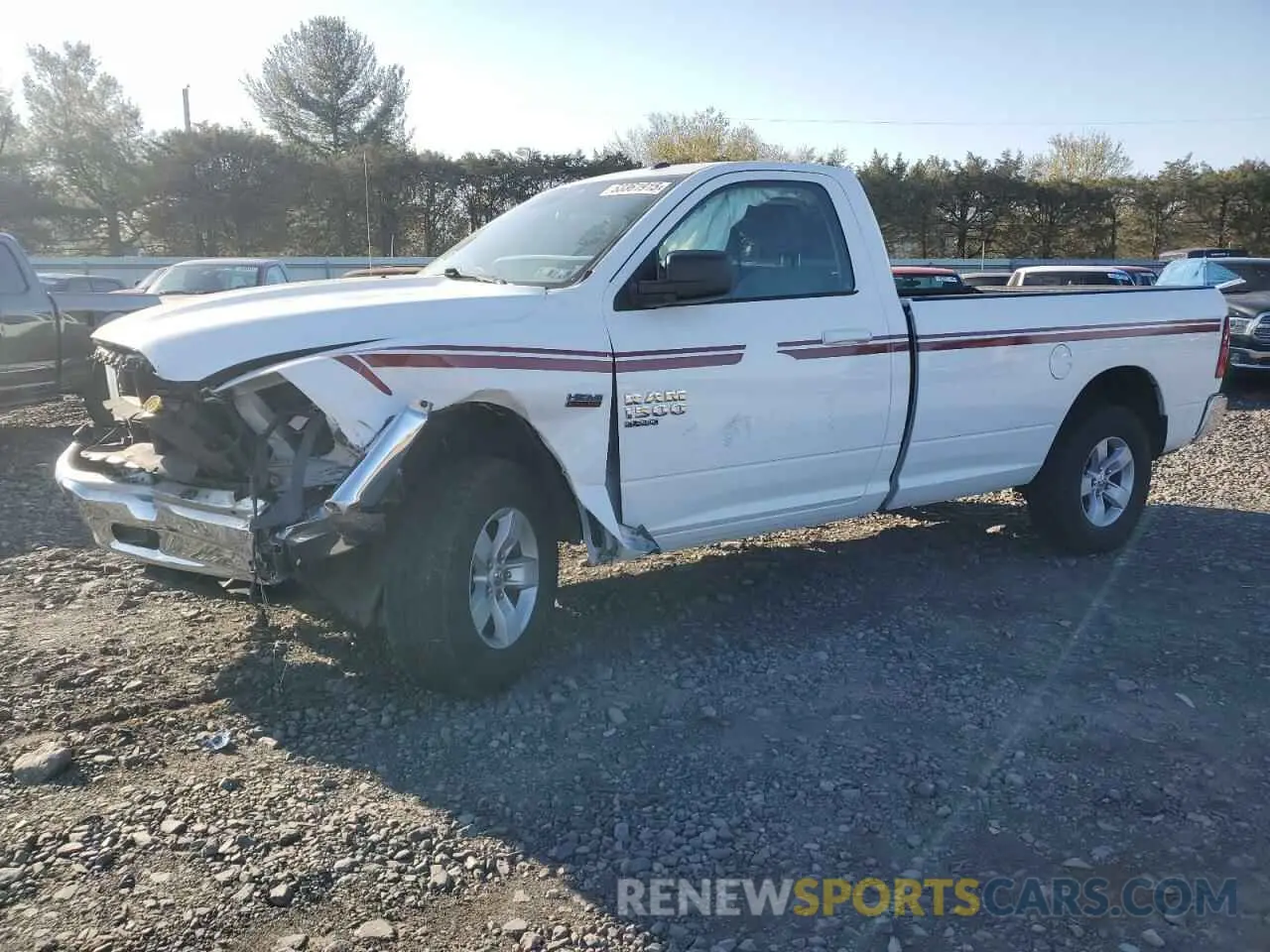 1 Photograph of a damaged car 3C6JR7ET3KG522777 RAM 1500 2019