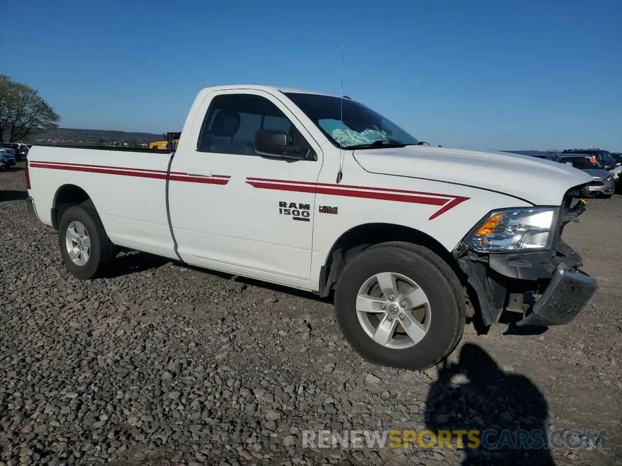 4 Photograph of a damaged car 3C6JR7ET3KG522777 RAM 1500 2019