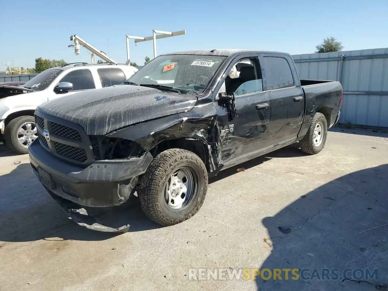 1 Photograph of a damaged car 3C6RR7KG0KG726821 RAM 1500 2019