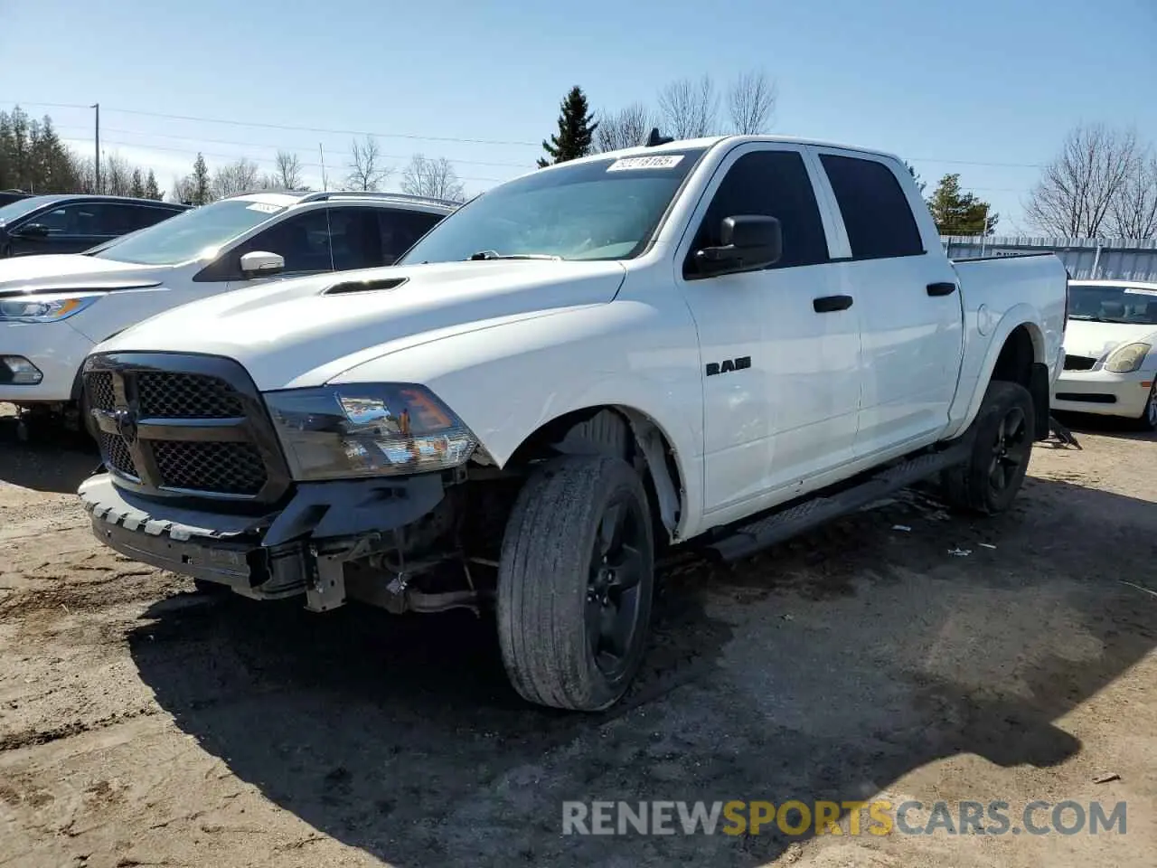 1 Photograph of a damaged car 3C6RR7KT7KG722987 RAM 1500 2019