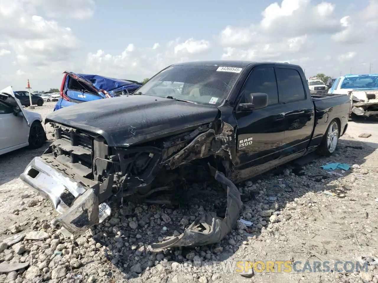 1 Photograph of a damaged car 1C6RR6TT1LS111081 RAM 1500 2020