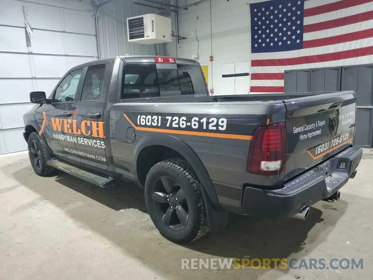 2 Photograph of a damaged car 1C6RR7GTXLS126288 RAM 1500 2020