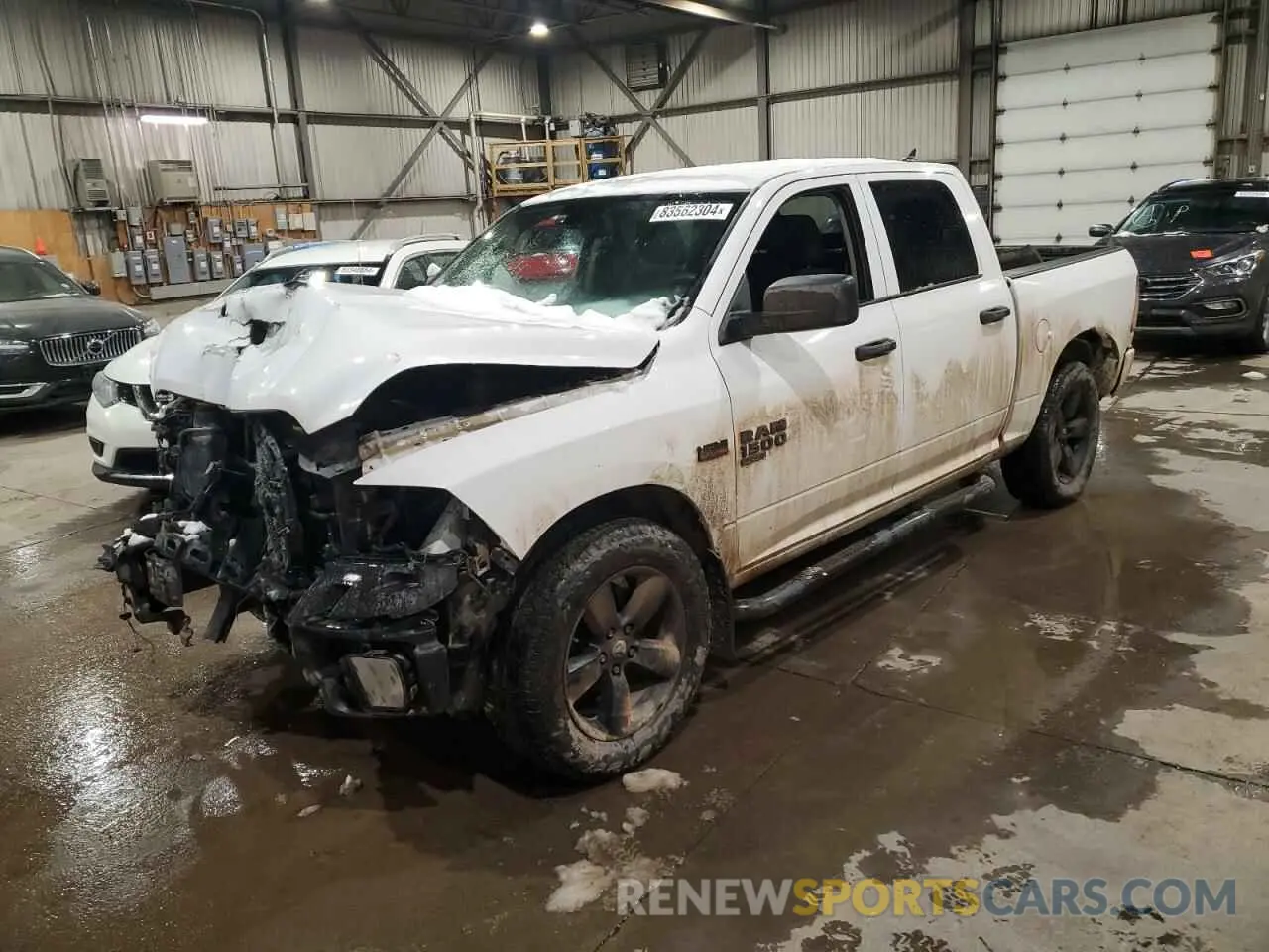 1 Photograph of a damaged car 1C6RR7KT6LS132810 RAM 1500 2020