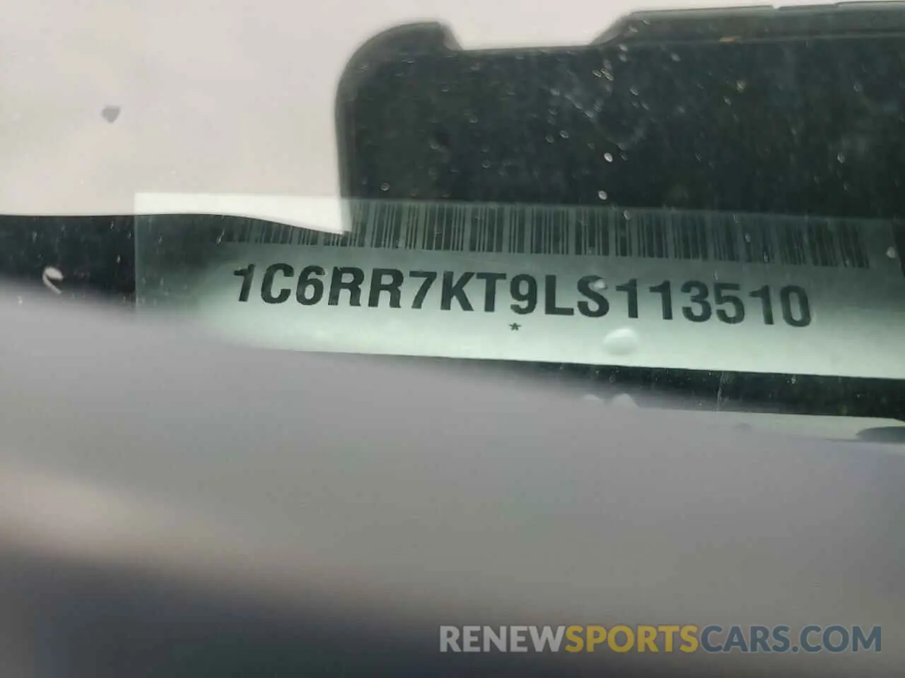 13 Photograph of a damaged car 1C6RR7KT9LS113510 RAM 1500 2020