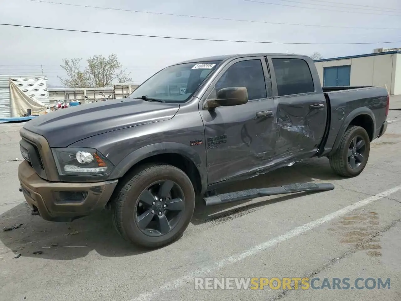1 Photograph of a damaged car 1C6RR7LT5LS137012 RAM 1500 2020
