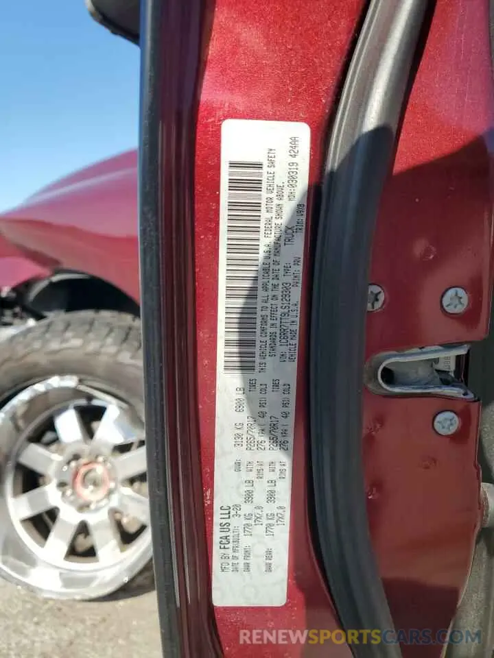 12 Photograph of a damaged car 1C6RR7TT9LS129303 RAM 1500 2020