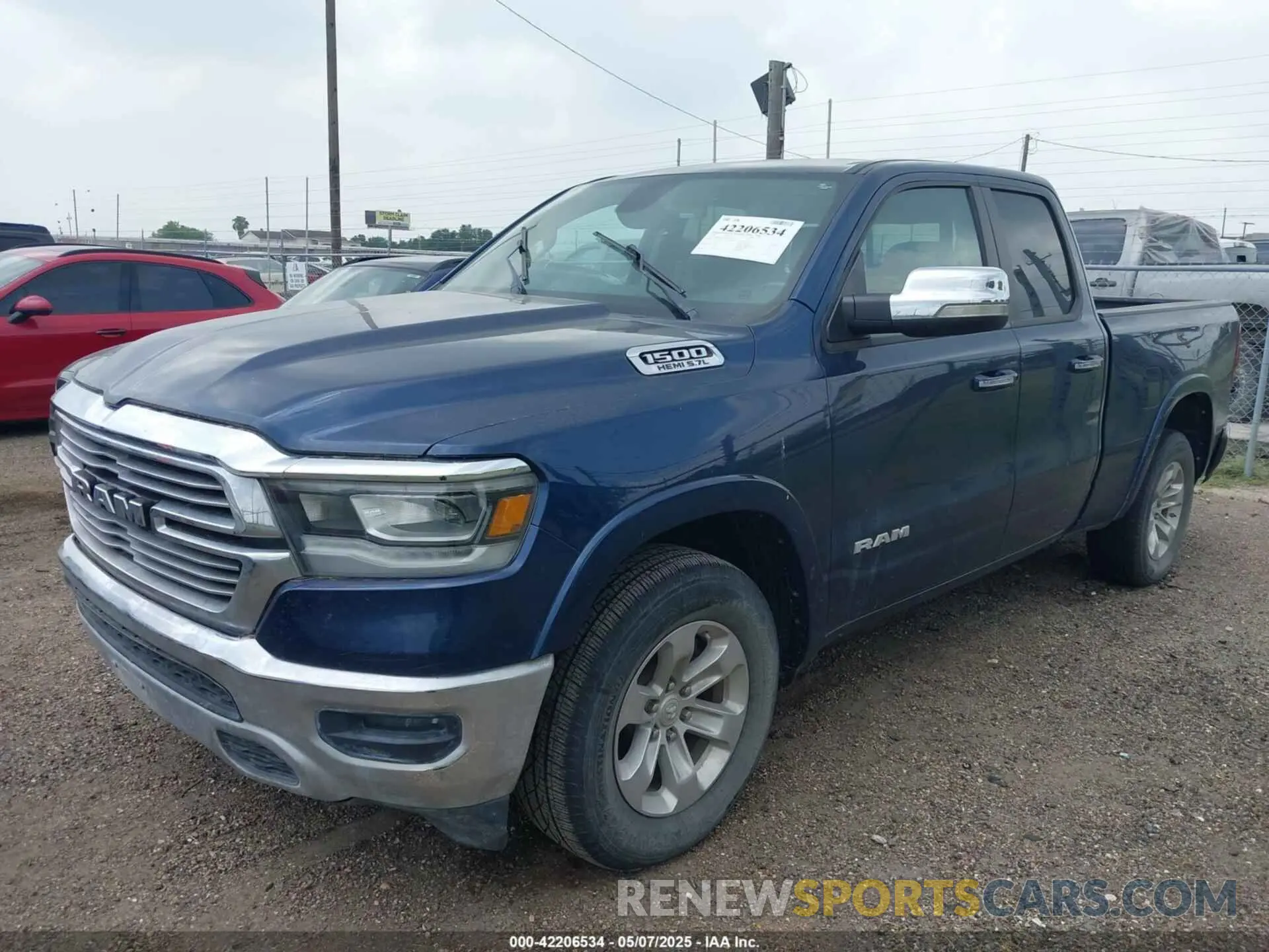 2 Photograph of a damaged car 1C6RREDT0LN262095 RAM 1500 2020