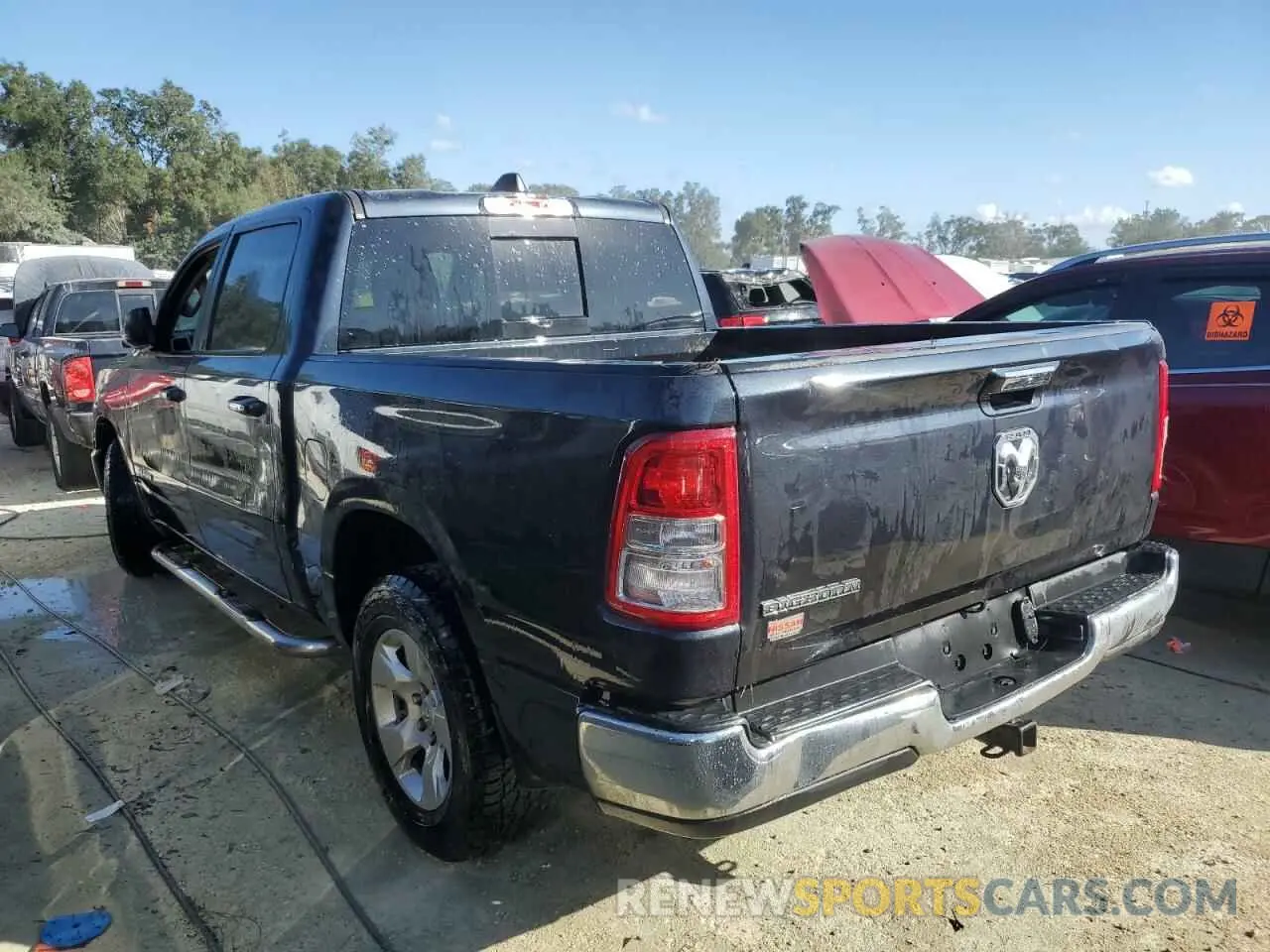 2 Photograph of a damaged car 1C6RREFG0LN229680 RAM 1500 2020