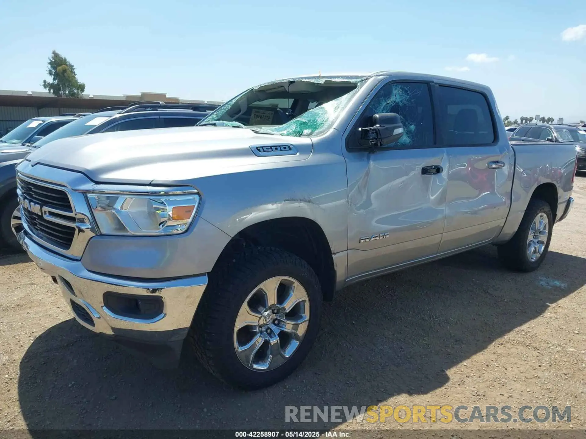 2 Photograph of a damaged car 1C6RREFG7LN333762 RAM 1500 2020
