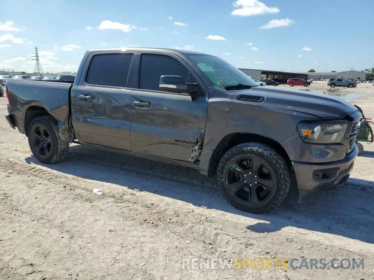 4 Photograph of a damaged car 1C6RREFT0LN406189 RAM 1500 2020