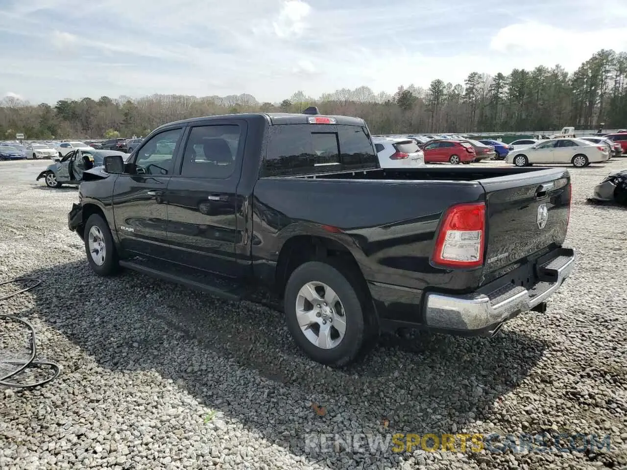 2 Photograph of a damaged car 1C6RREFT1LN406203 RAM 1500 2020