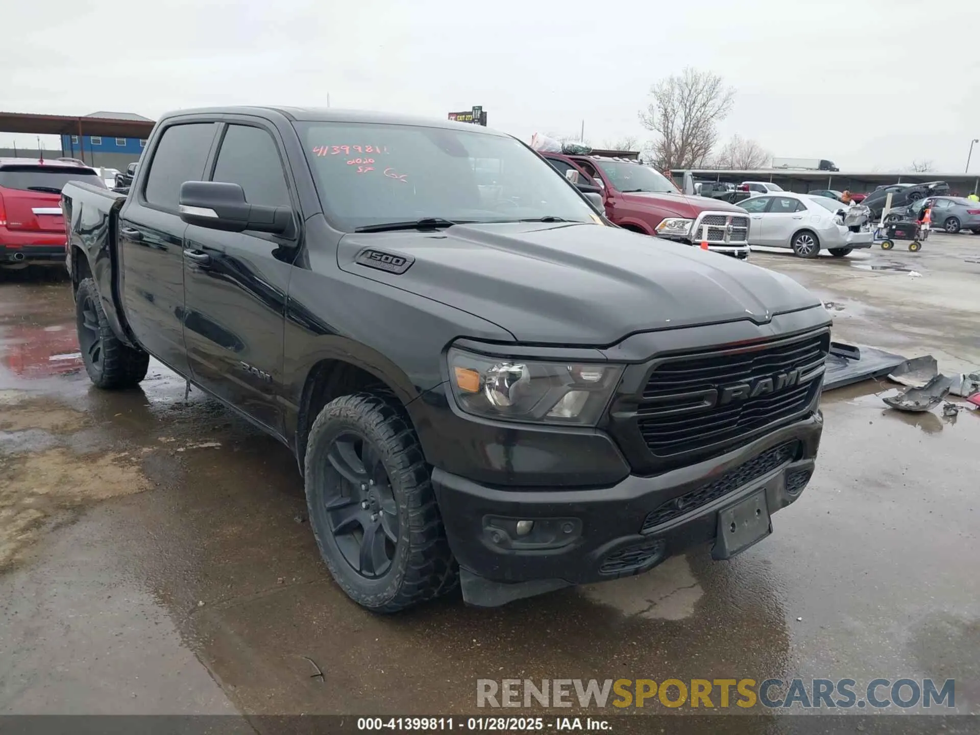 1 Photograph of a damaged car 1C6RREFT2LN245795 RAM 1500 2020
