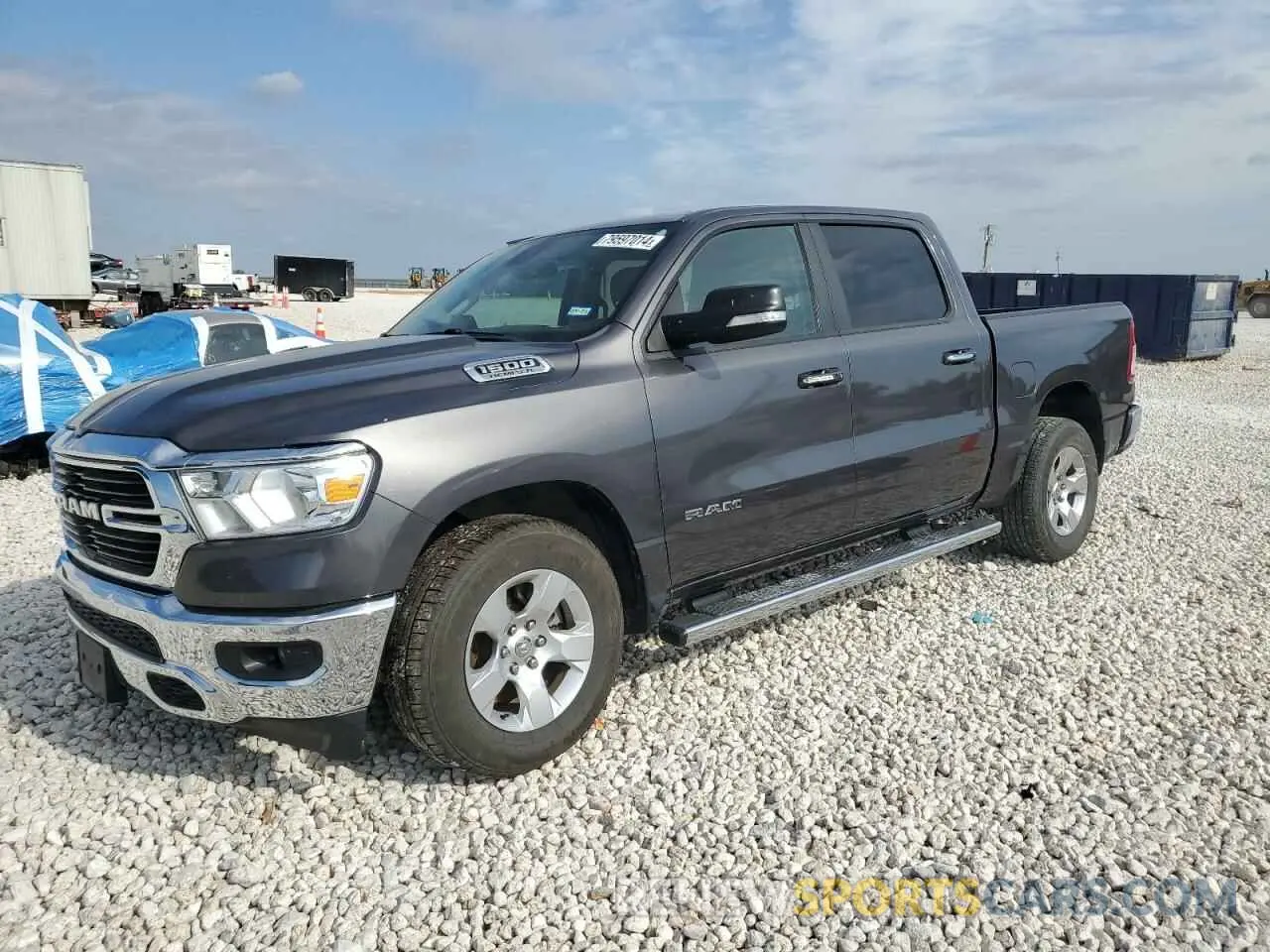 1 Photograph of a damaged car 1C6RREFT3LN117968 RAM 1500 2020