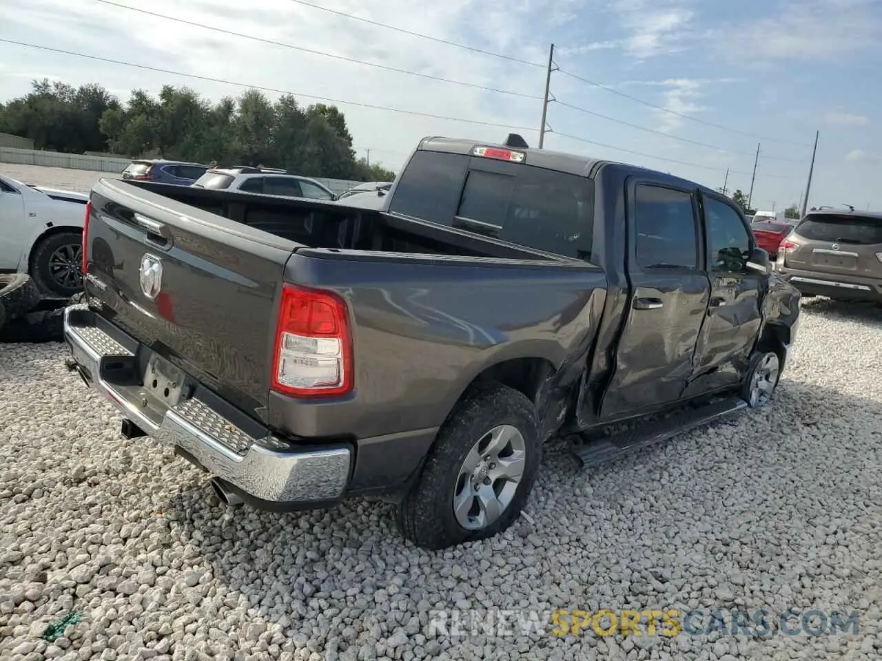3 Photograph of a damaged car 1C6RREFT3LN117968 RAM 1500 2020