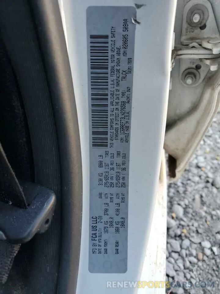 12 Photograph of a damaged car 1C6RREFT3LN276568 RAM 1500 2020