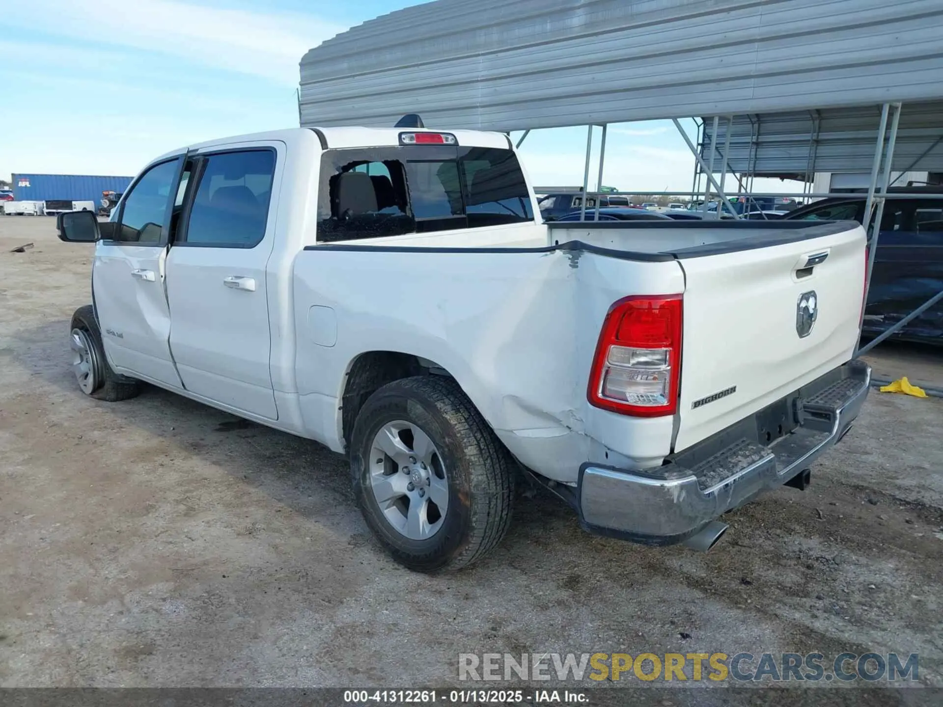 3 Photograph of a damaged car 1C6RREFT4LN333926 RAM 1500 2020
