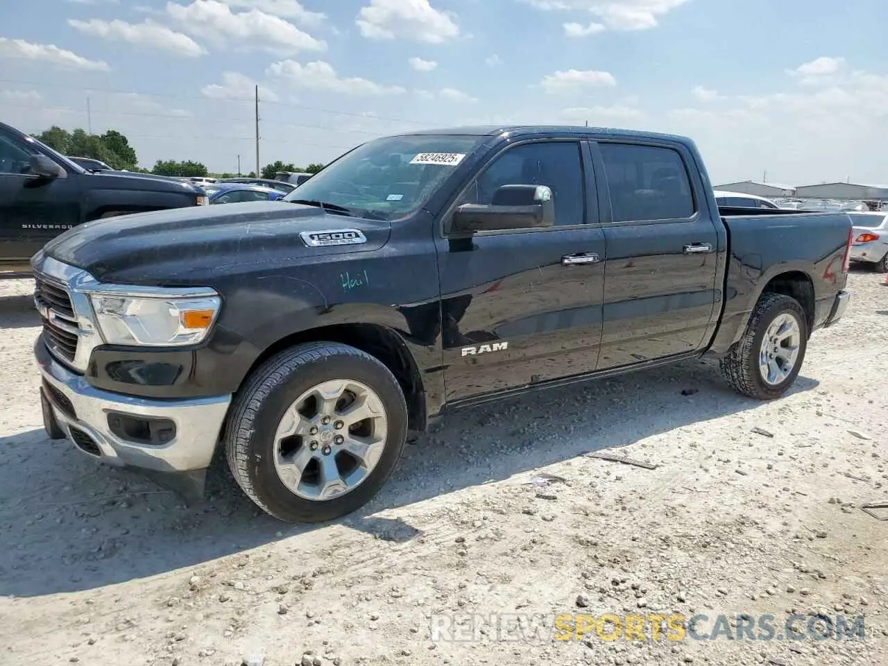 1 Photograph of a damaged car 1C6RREFT5LN237934 RAM 1500 2020