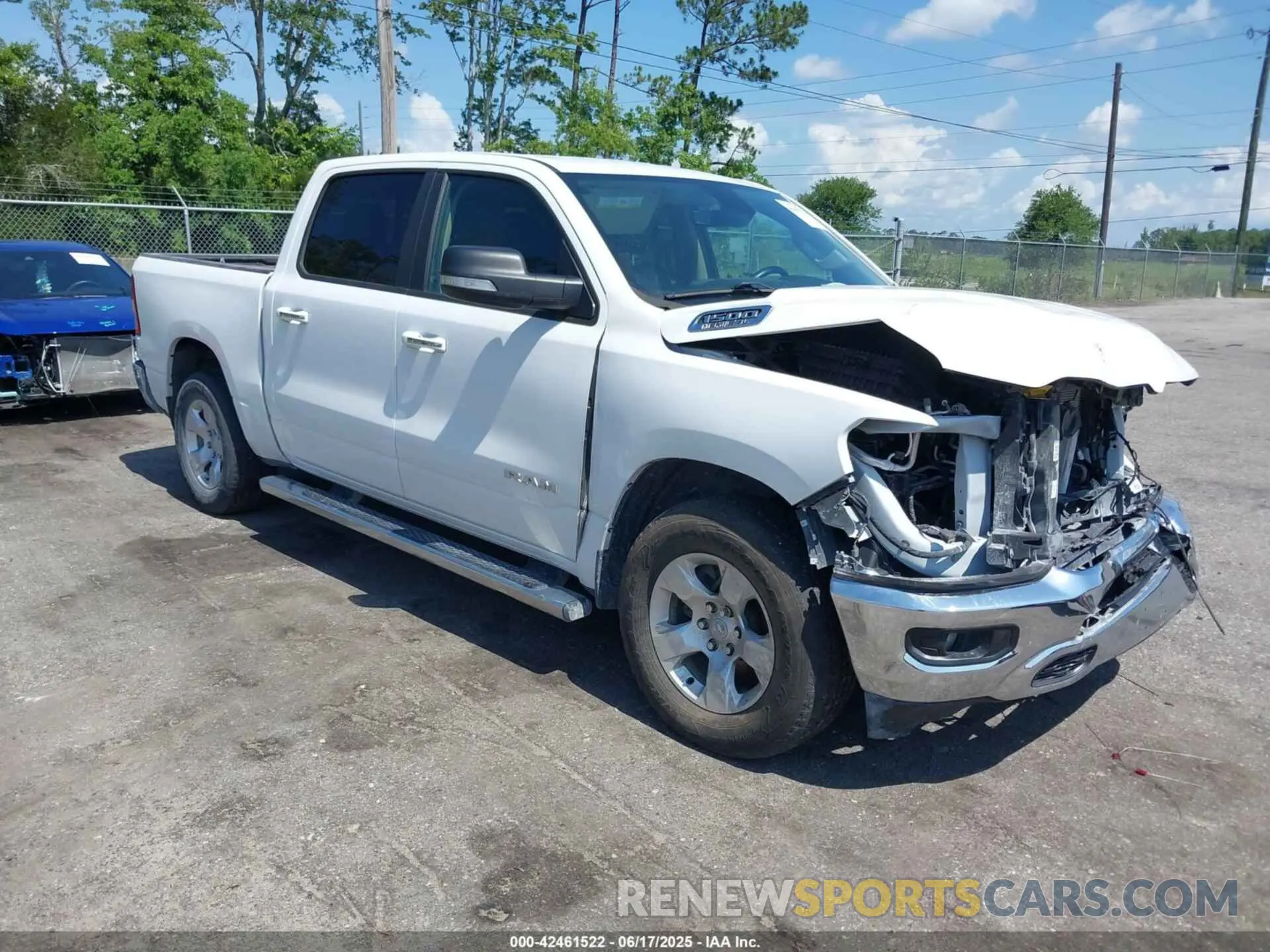 1 Photograph of a damaged car 1C6RREFT5LN337869 RAM 1500 2020