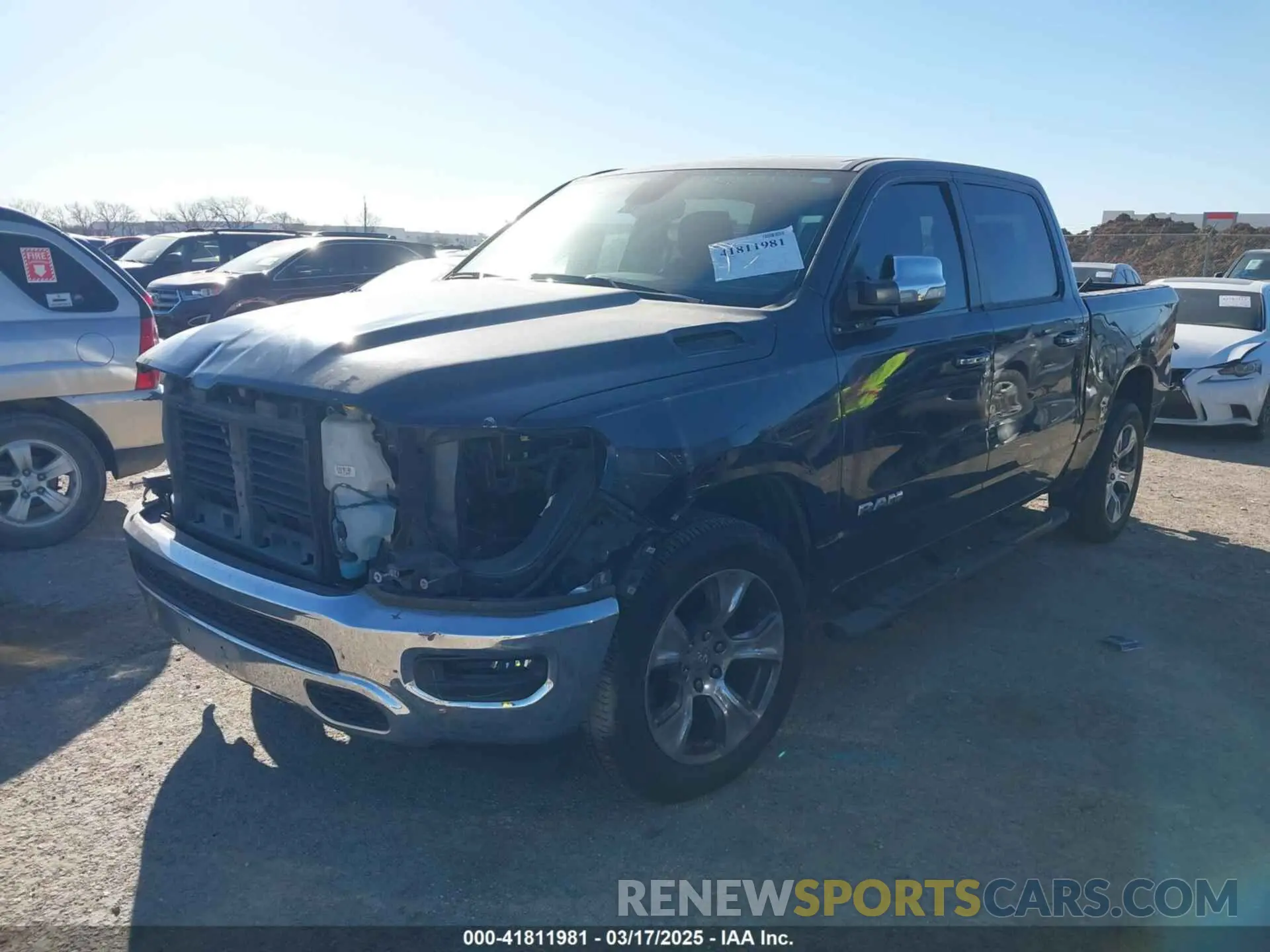 2 Photograph of a damaged car 1C6RREJT4LN232859 RAM 1500 2020