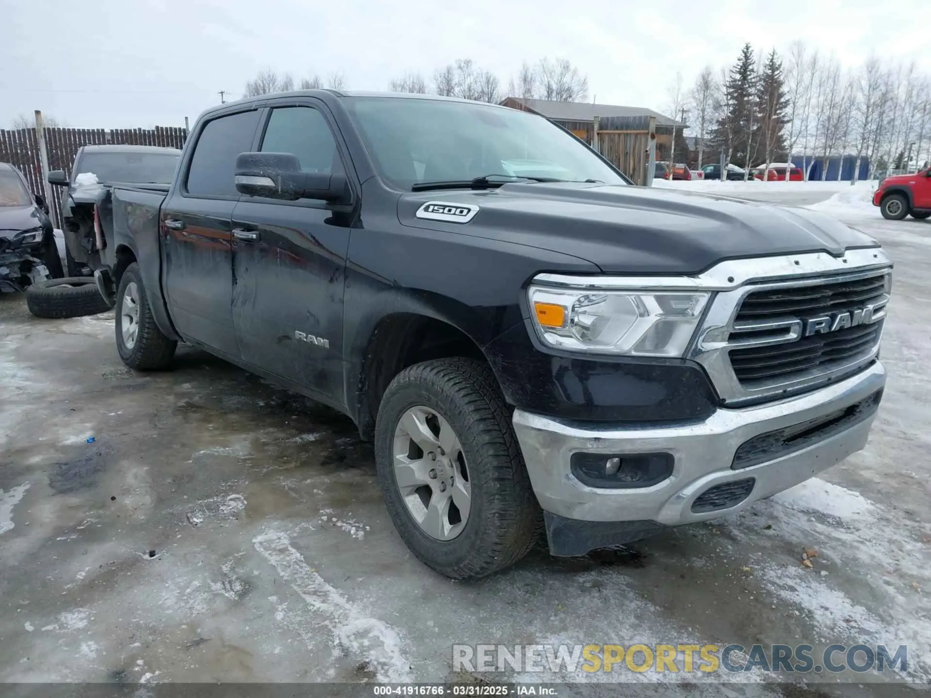 1 Photograph of a damaged car 1C6RRFFG0LN334919 RAM 1500 2020