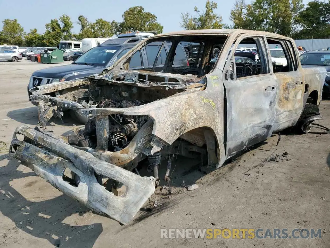 1 Photograph of a damaged car 1C6RRFFG0LN343507 RAM 1500 2020