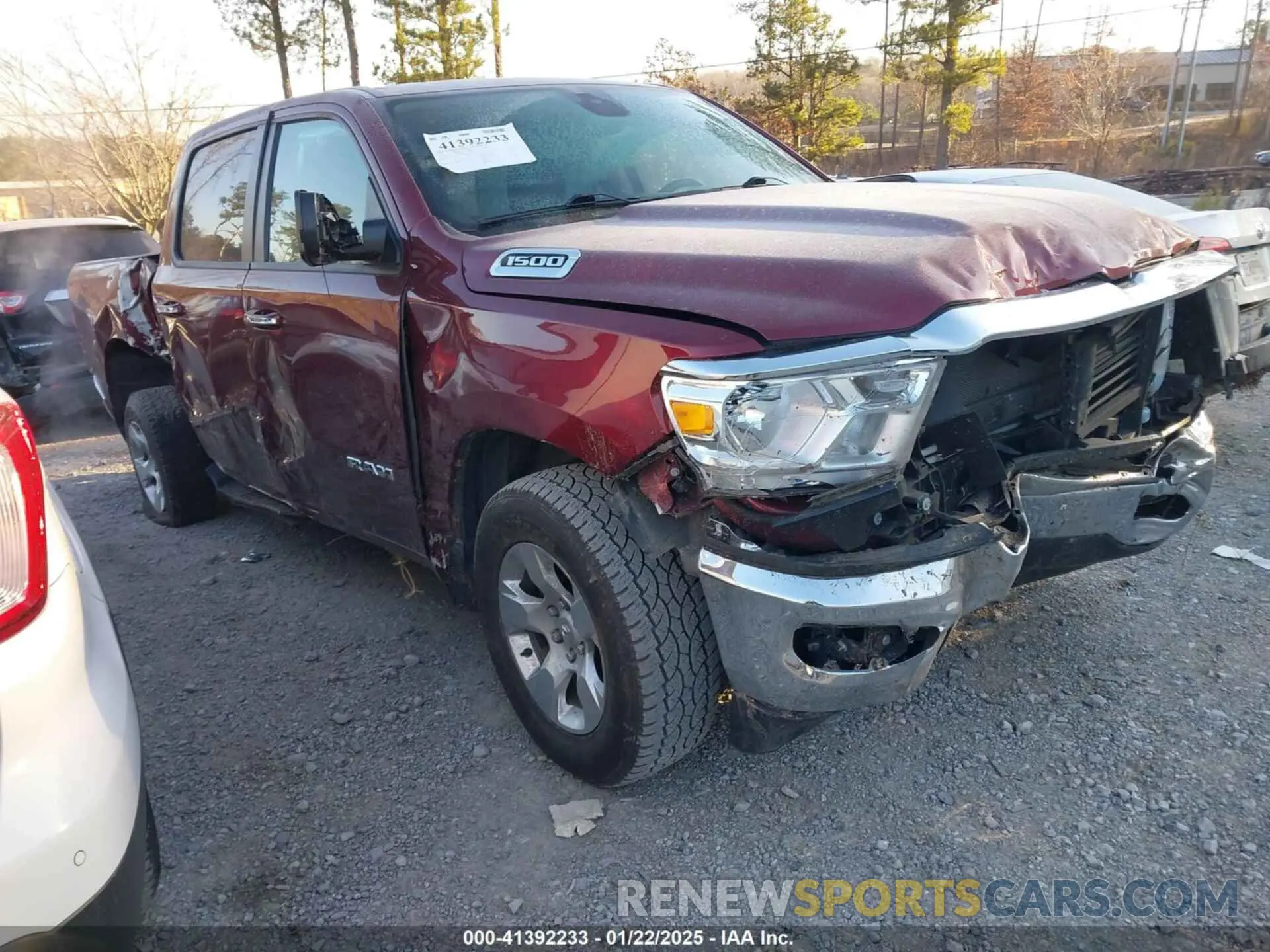 1 Photograph of a damaged car 1C6RRFFGXLN288600 RAM 1500 2020