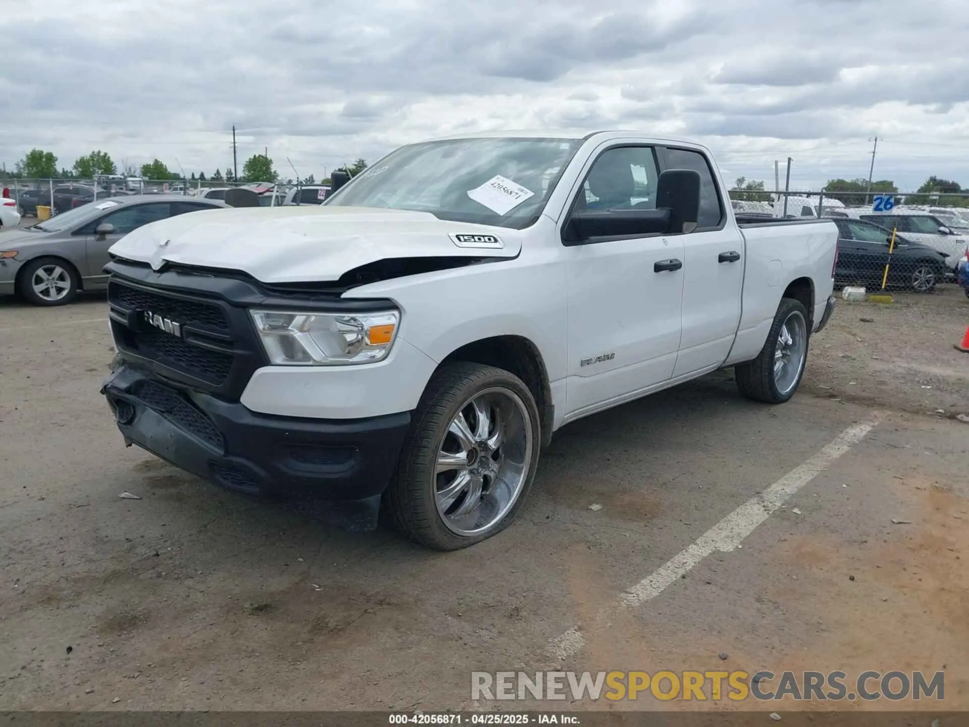 2 Photograph of a damaged car 1C6SRECG6LN386006 RAM 1500 2020