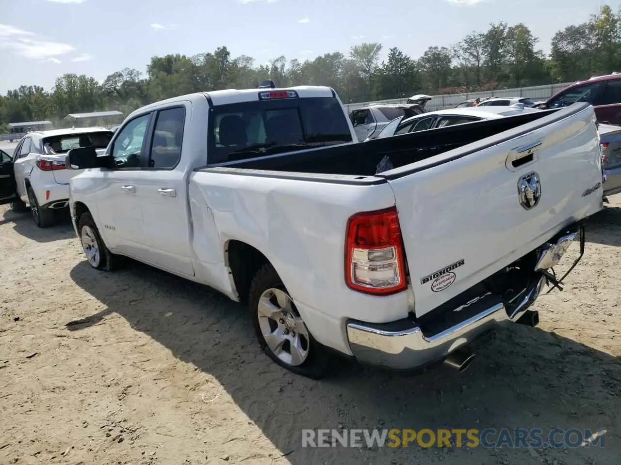 2 Photograph of a damaged car 1C6SRFBT3LN166200 RAM 1500 2020