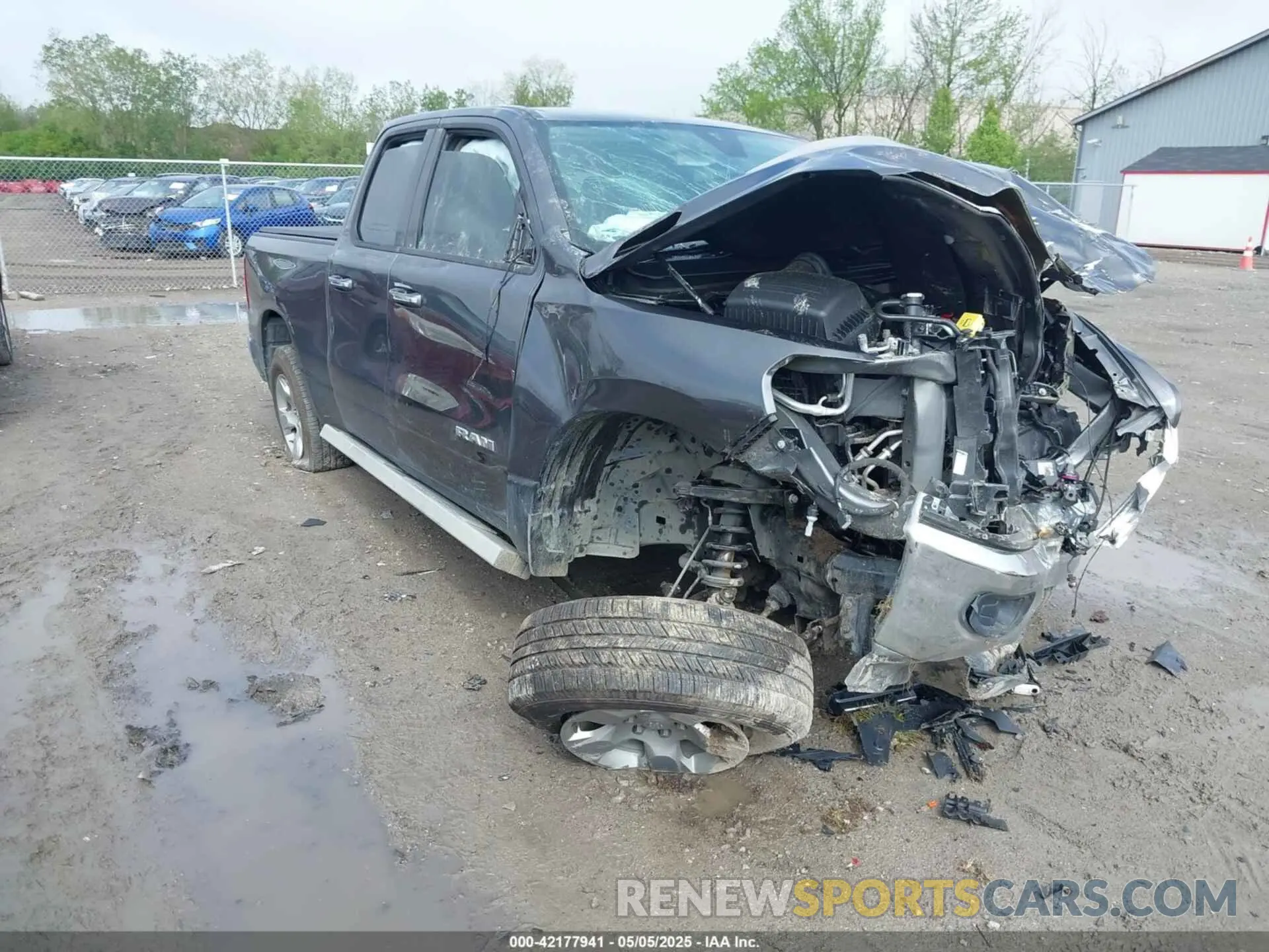 1 Photograph of a damaged car 1C6SRFBT3LN414588 RAM 1500 2020