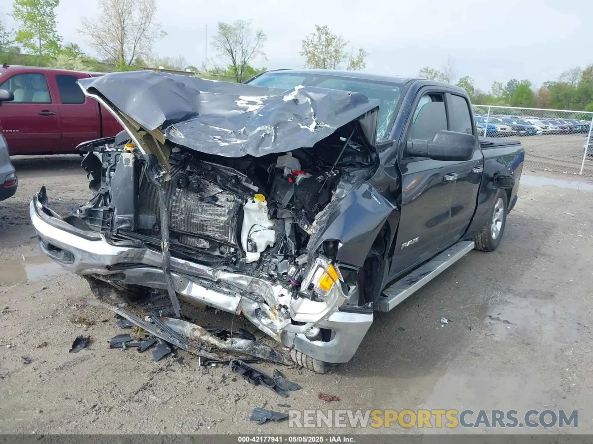 2 Photograph of a damaged car 1C6SRFBT3LN414588 RAM 1500 2020
