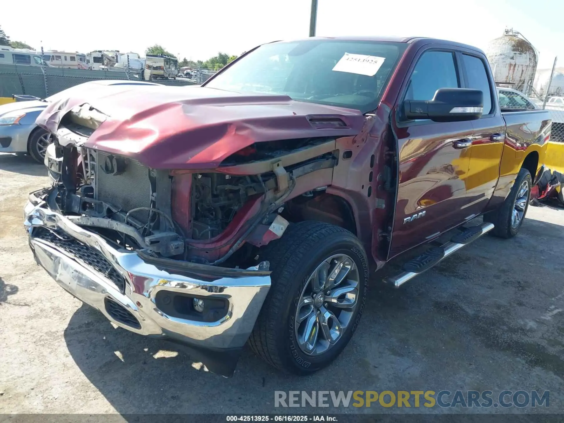 2 Photograph of a damaged car 1C6SRFBT4LN258335 RAM 1500 2020