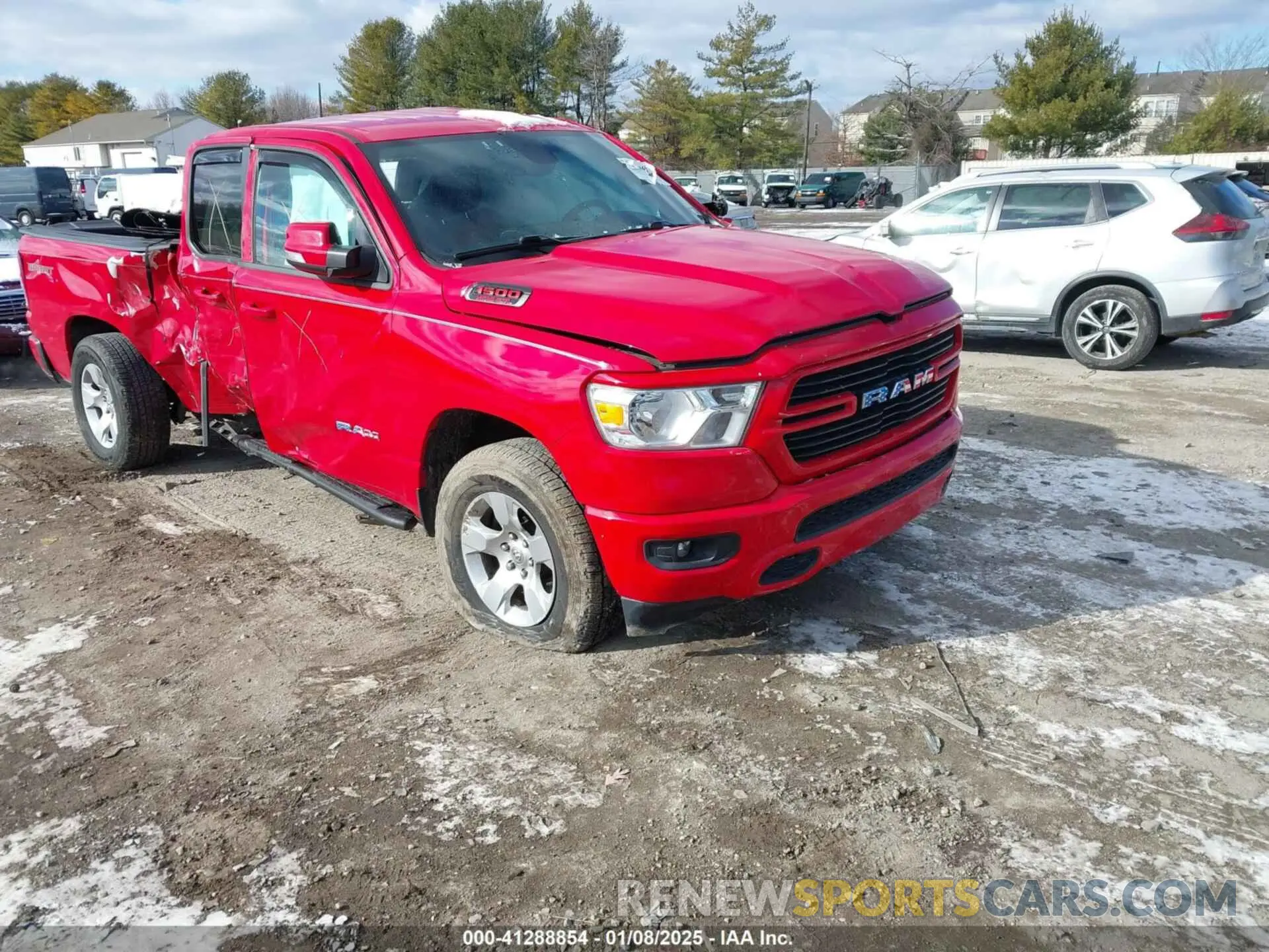 1 Photograph of a damaged car 1C6SRFBT5LN175643 RAM 1500 2020