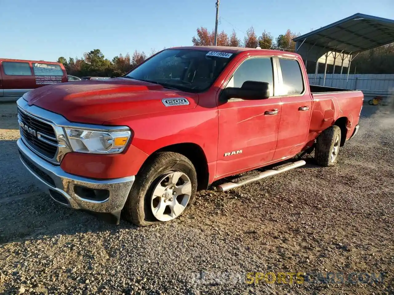 1 Photograph of a damaged car 1C6SRFBT5LN404029 RAM 1500 2020