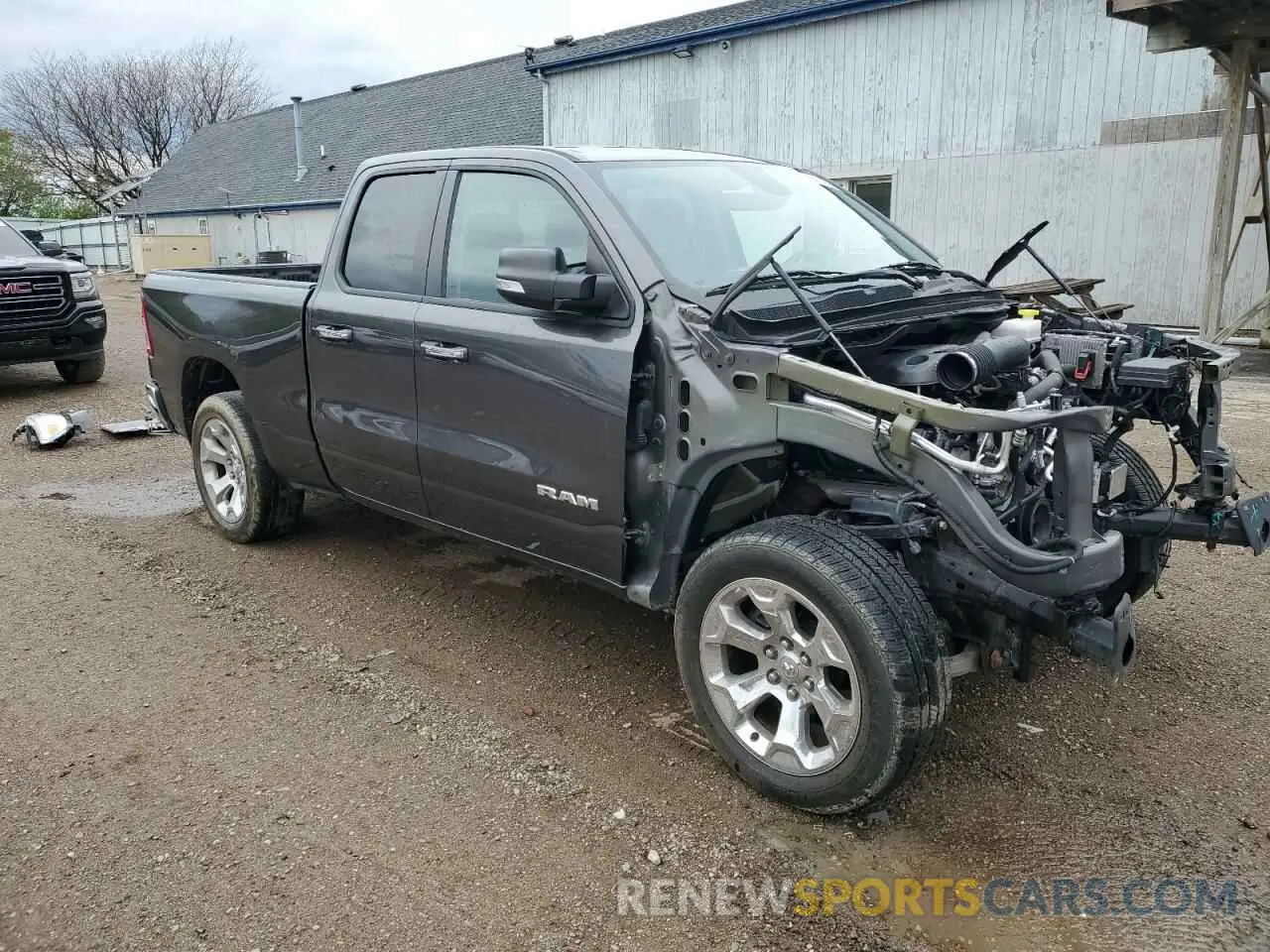 4 Photograph of a damaged car 1C6SRFBT6LN136768 RAM 1500 2020