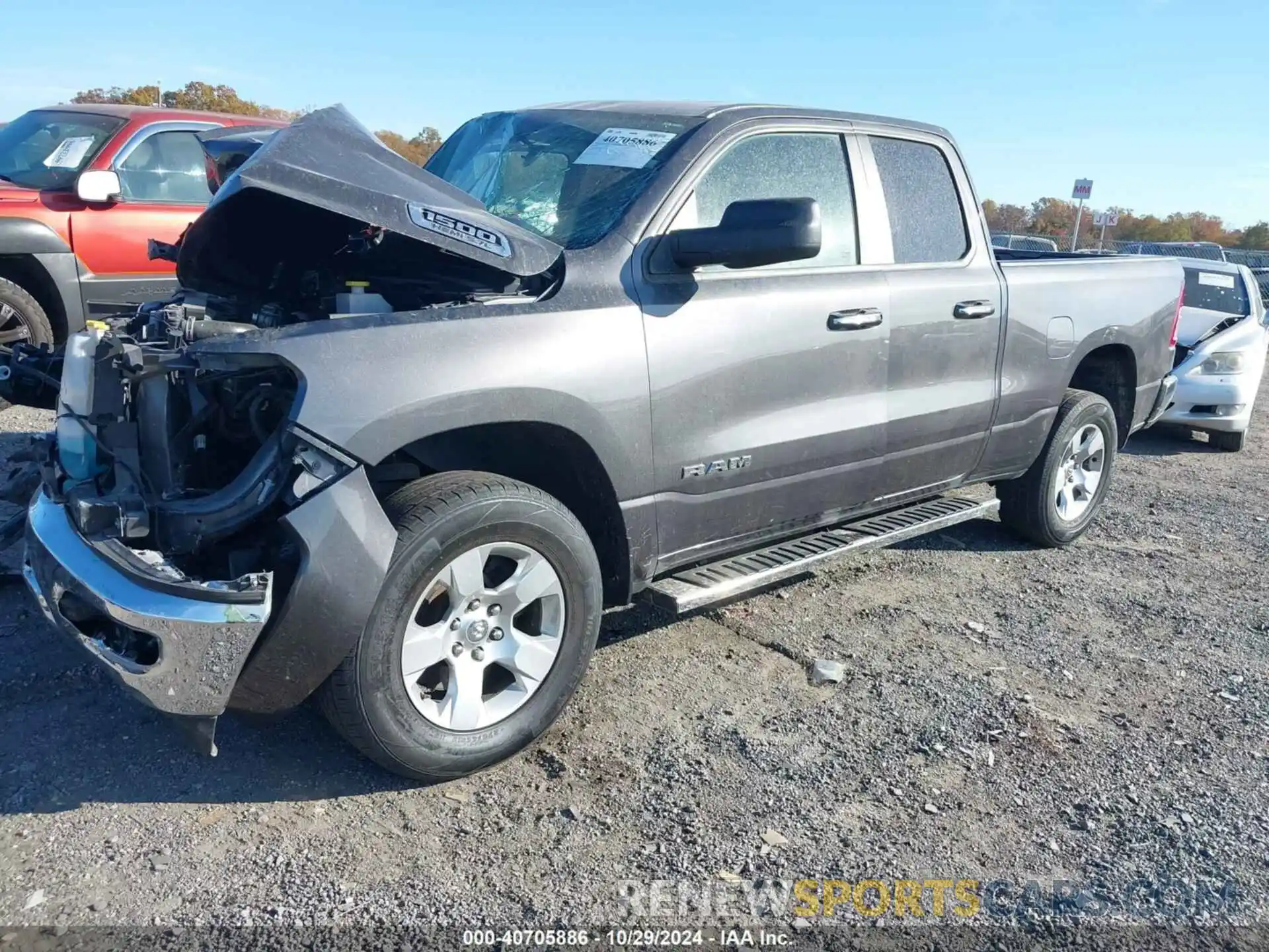 2 Photograph of a damaged car 1C6SRFBT7LN190385 RAM 1500 2020