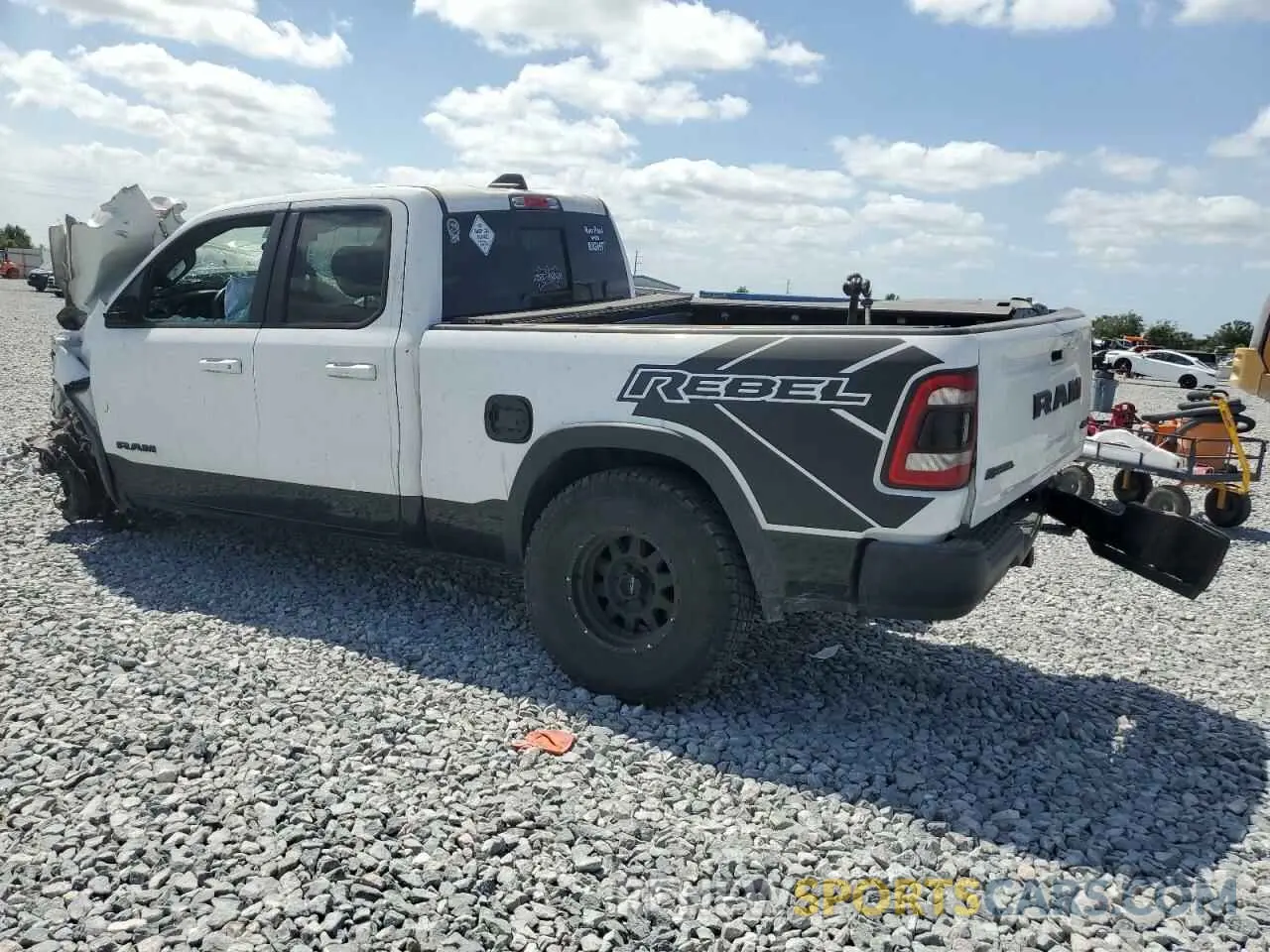 2 Photograph of a damaged car 1C6SRFET9LN258178 RAM 1500 2020