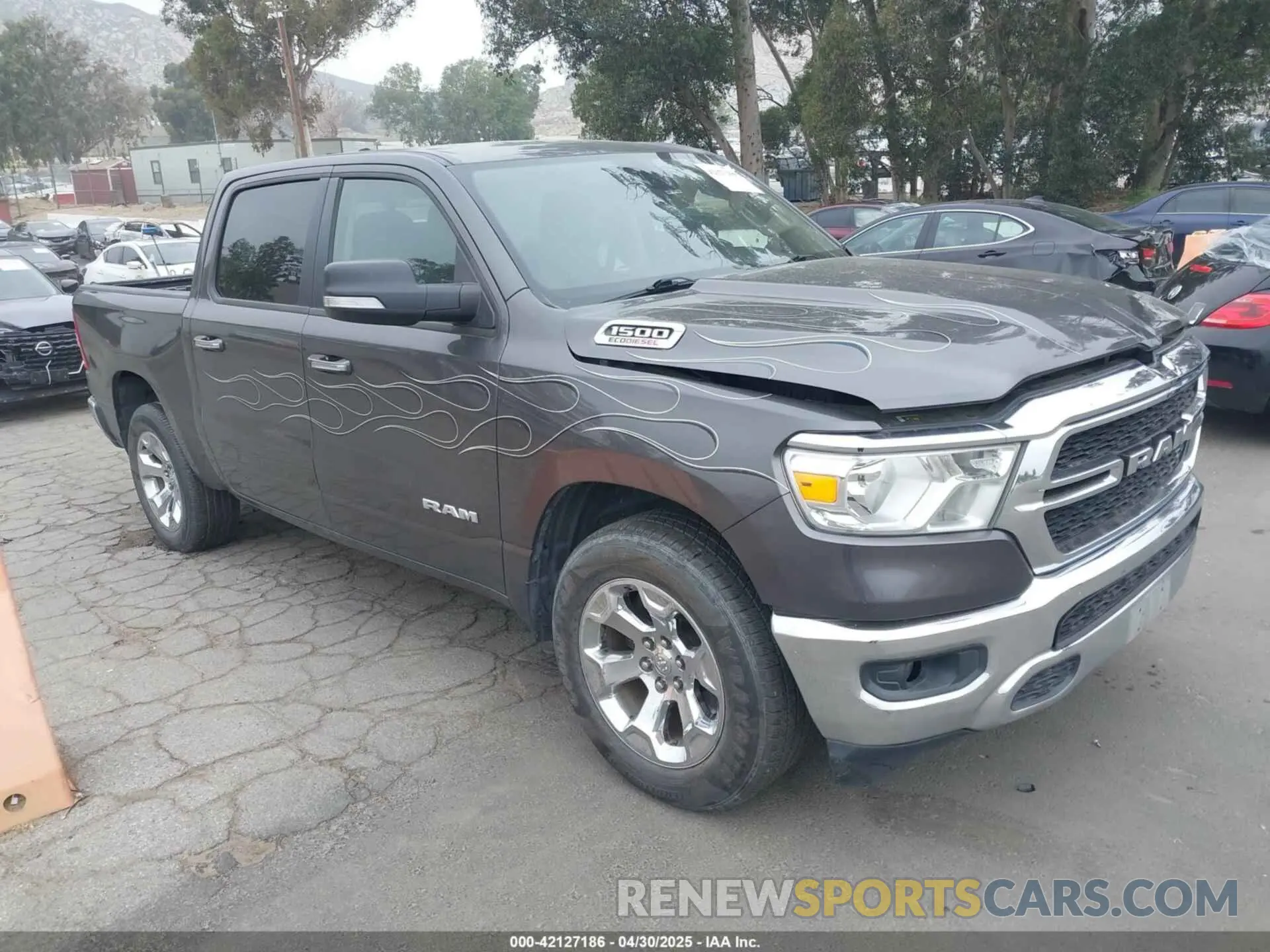 1 Photograph of a damaged car 1C6SRFFM0LN248291 RAM 1500 2020