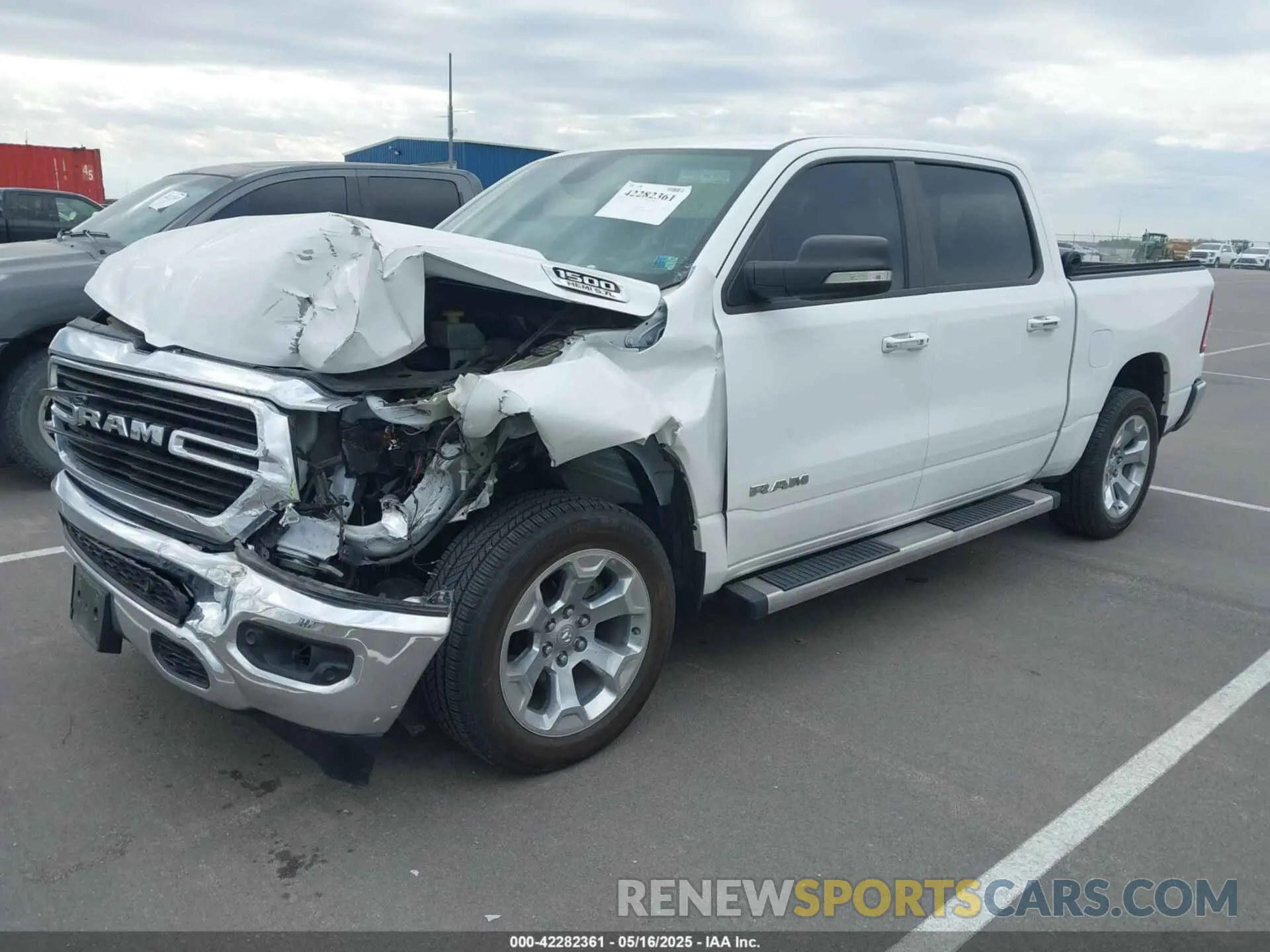 2 Photograph of a damaged car 1C6SRFFT0LN394102 RAM 1500 2020