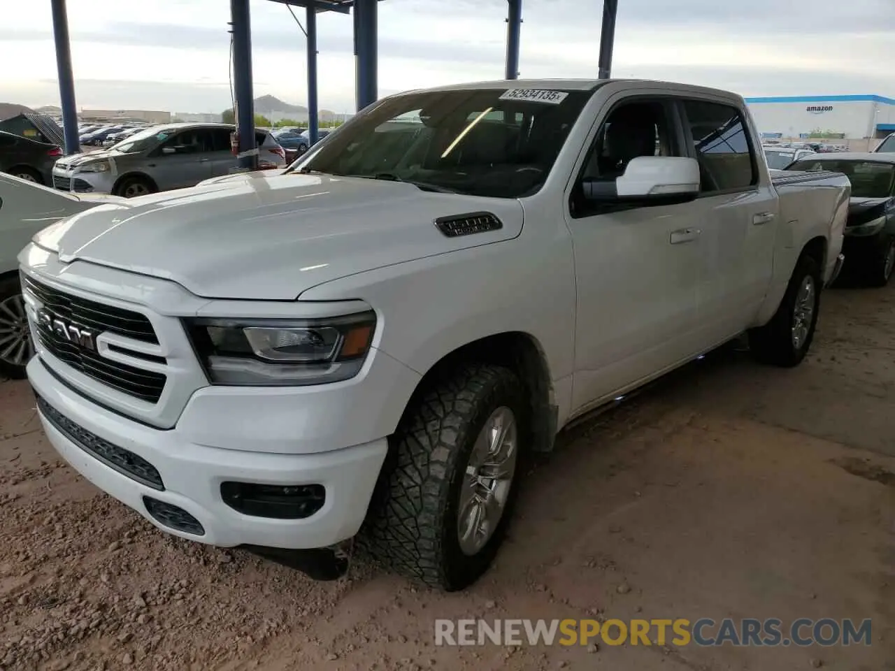 1 Photograph of a damaged car 1C6SRFFT1LN393444 RAM 1500 2020