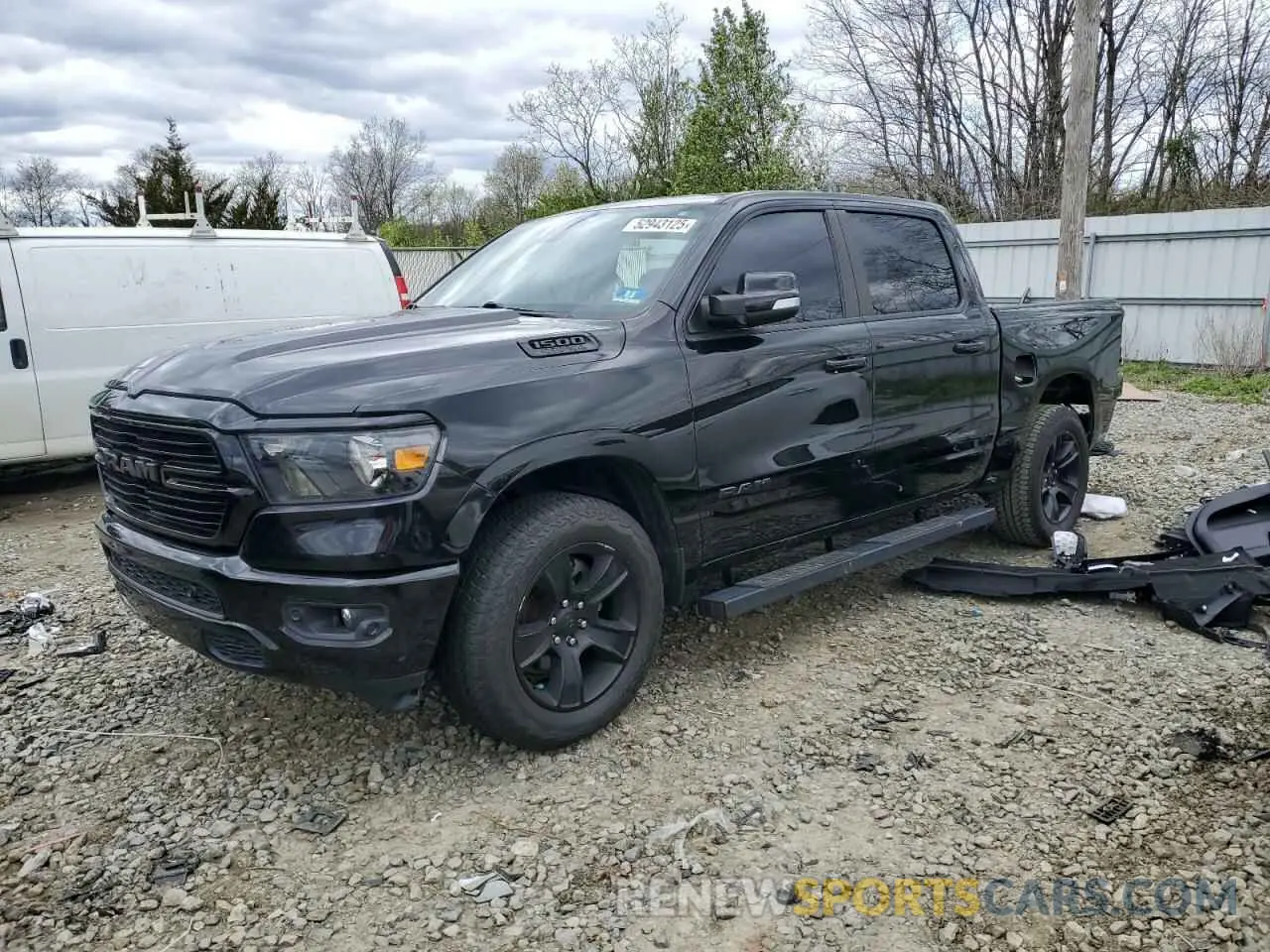 1 Photograph of a damaged car 1C6SRFFT2LN215879 RAM 1500 2020