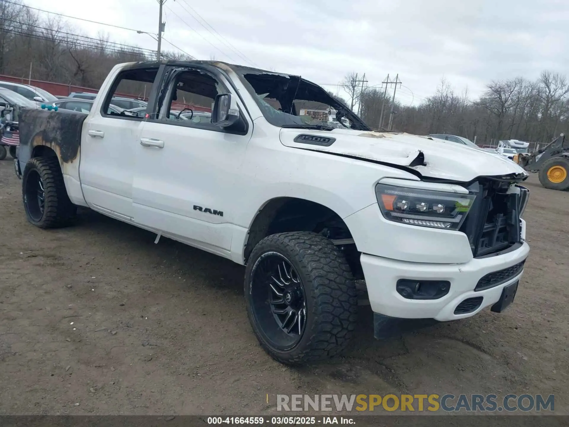 1 Photograph of a damaged car 1C6SRFFT3LN304070 RAM 1500 2020