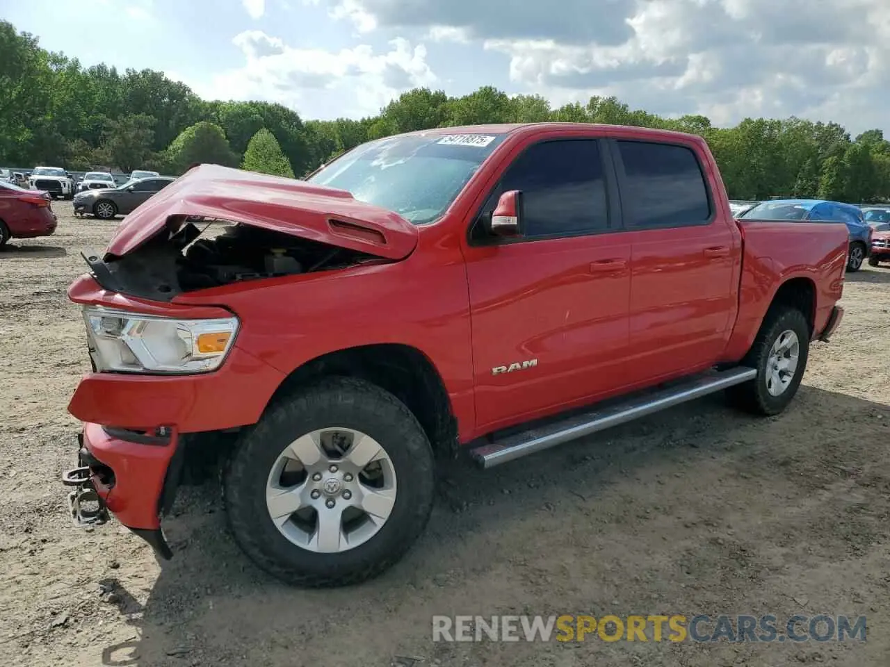 1 Photograph of a damaged car 1C6SRFFT4LN292382 RAM 1500 2020