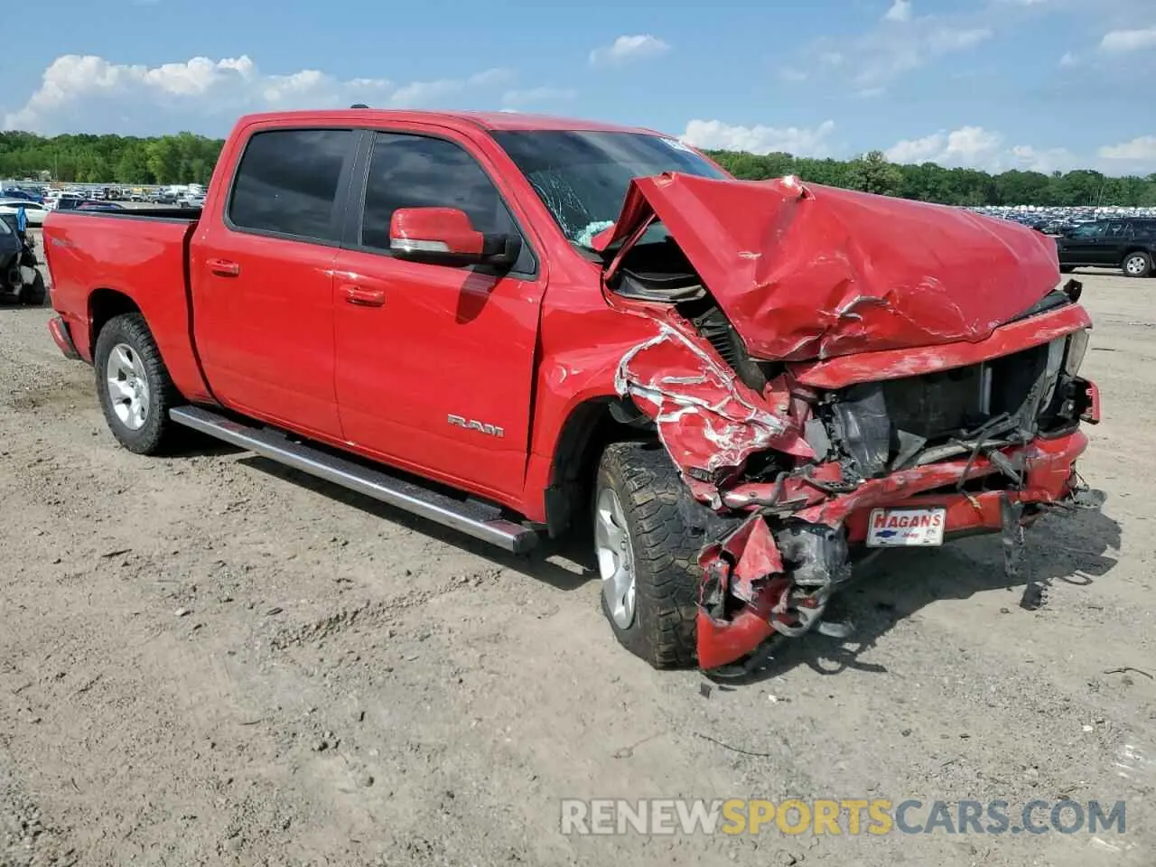 4 Photograph of a damaged car 1C6SRFFT4LN292382 RAM 1500 2020