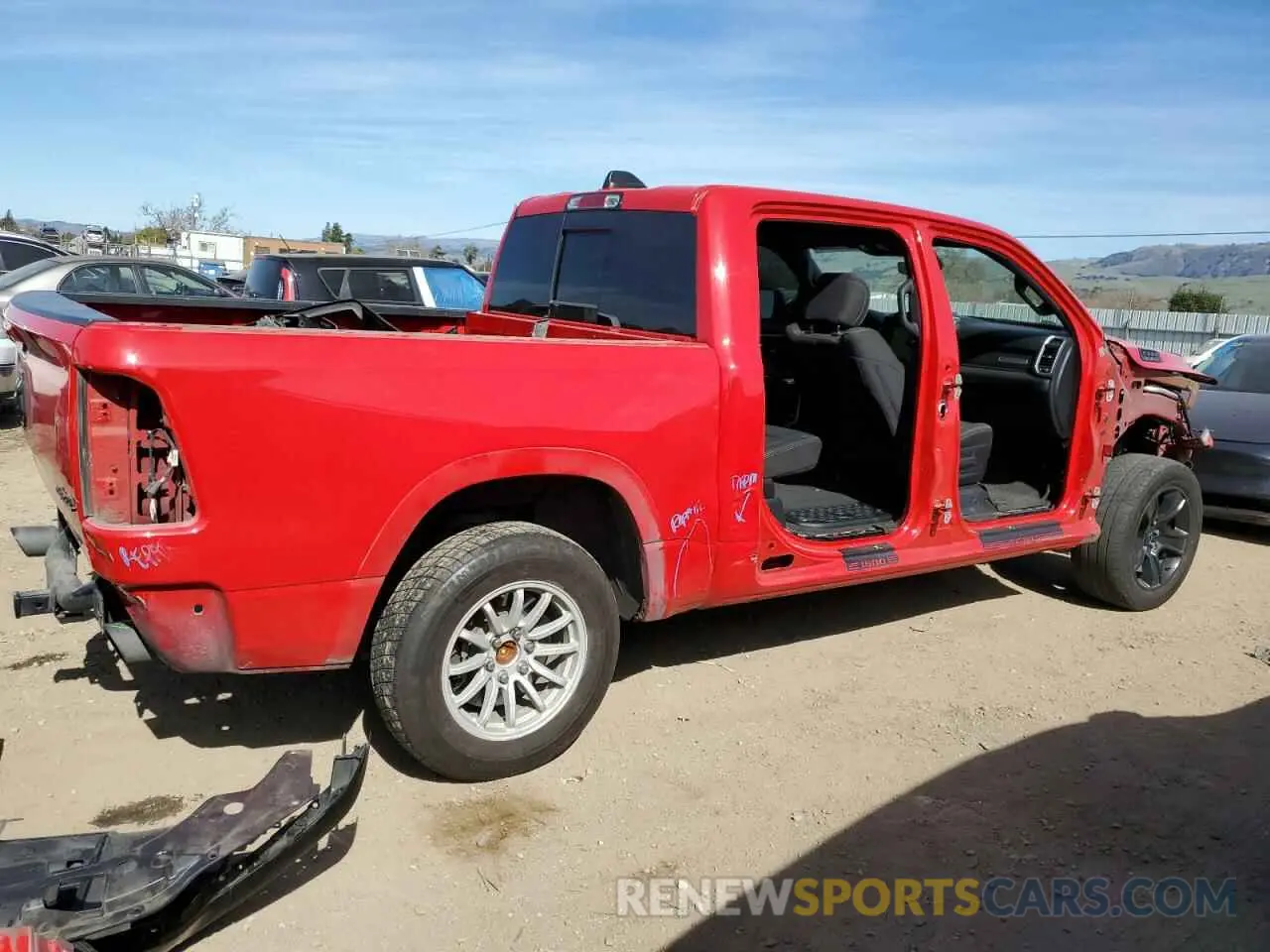 3 Photograph of a damaged car 1C6SRFFT4LN326031 RAM 1500 2020