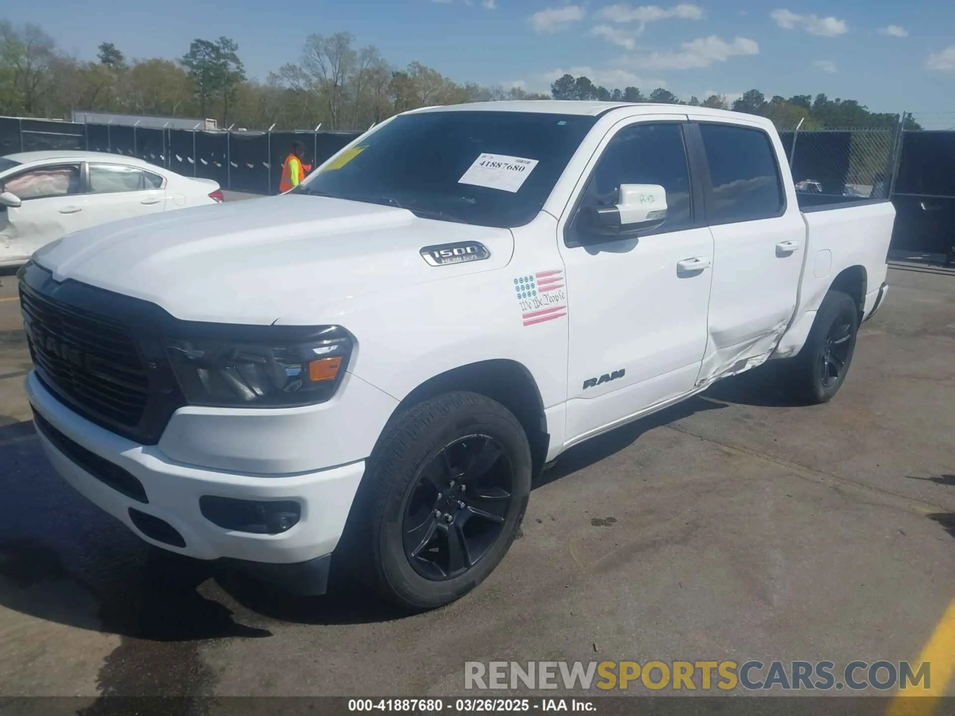 2 Photograph of a damaged car 1C6SRFFT4LN350359 RAM 1500 2020