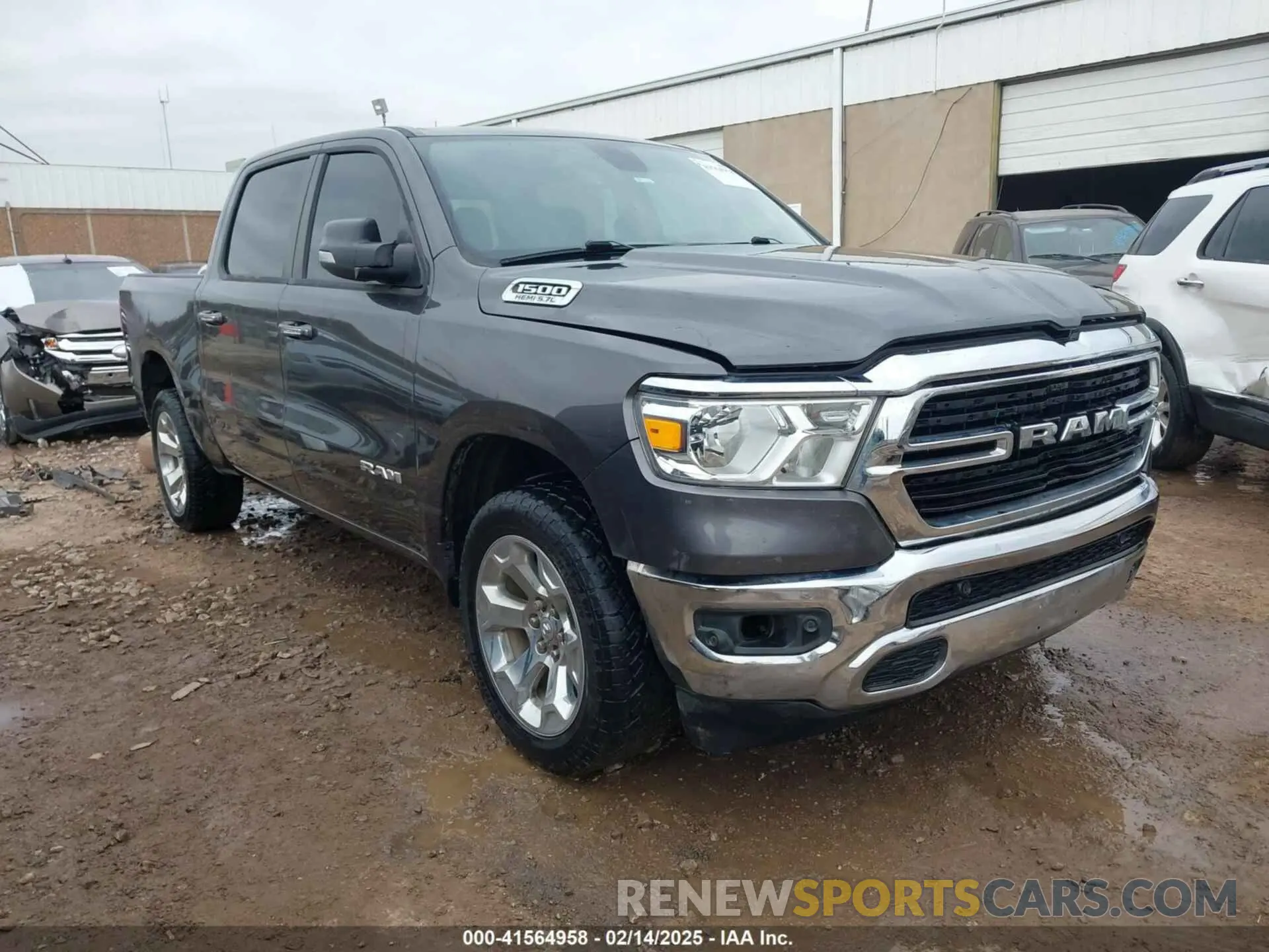 1 Photograph of a damaged car 1C6SRFFT6LN146789 RAM 1500 2020