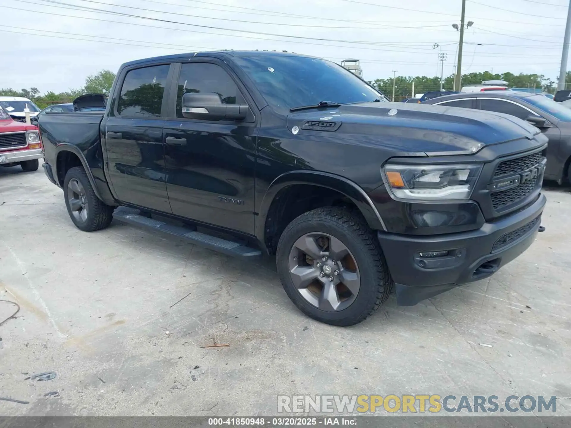 1 Photograph of a damaged car 1C6SRFFT6LN285109 RAM 1500 2020