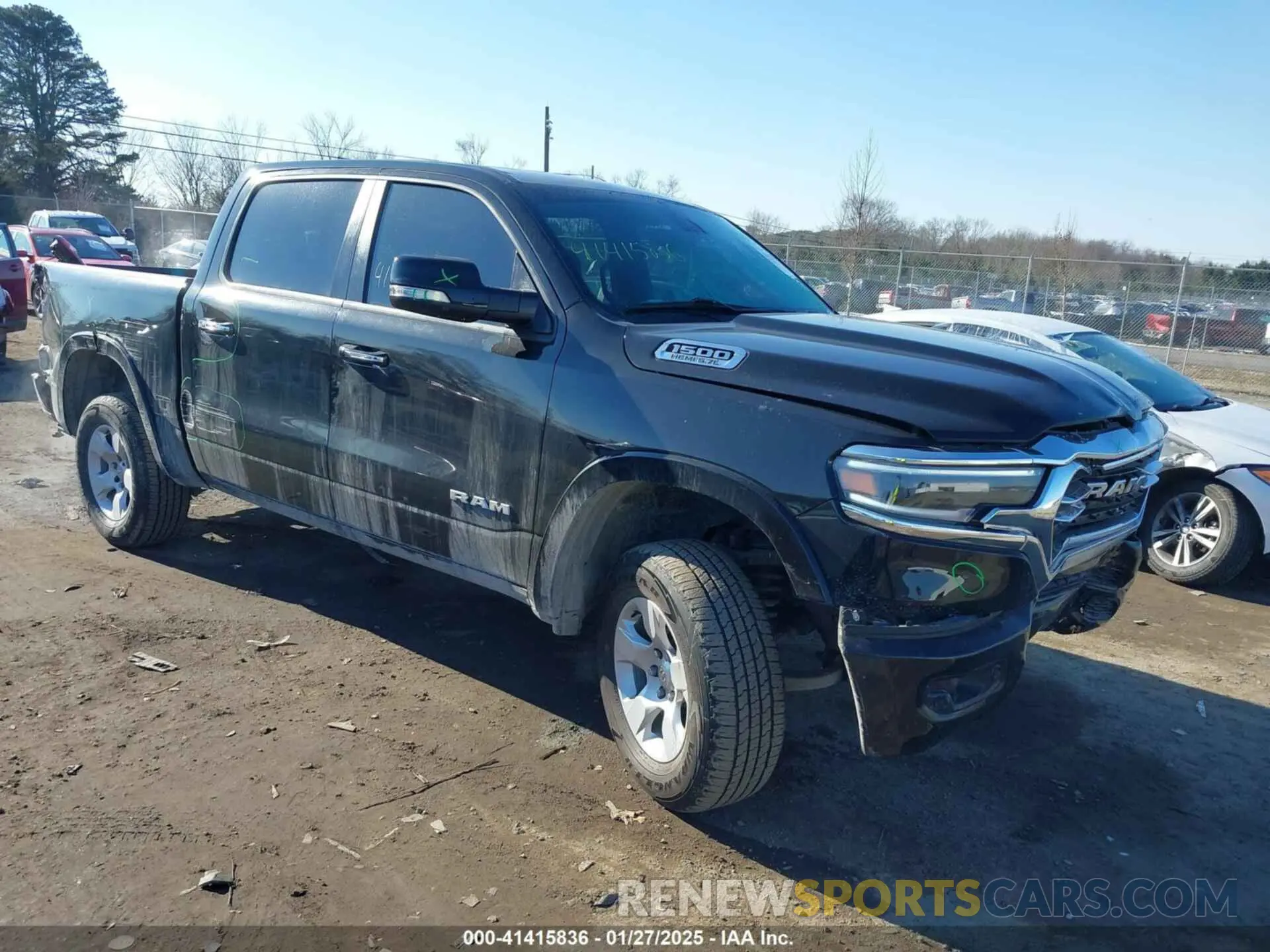 1 Photograph of a damaged car 1C6SRFFT6LN286339 RAM 1500 2020
